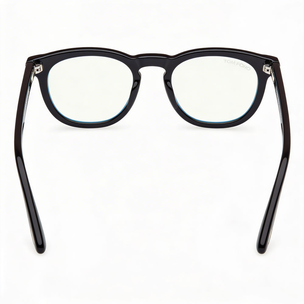 Tom Ford Ft5993-b Unisex Tortoise Shiny Black Smoke Frame Black Lens 50-21-145