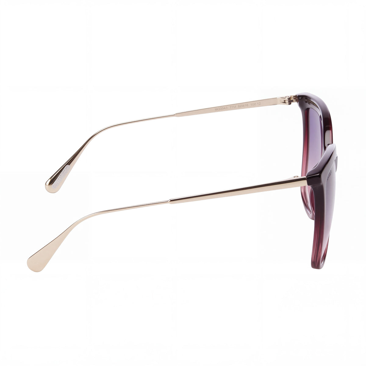 Max & Co. MO004371W55 Women's Casual Plastic Sunglasses Bordeaux Gradient Blue Non-Polarized 55mm, Photo 3