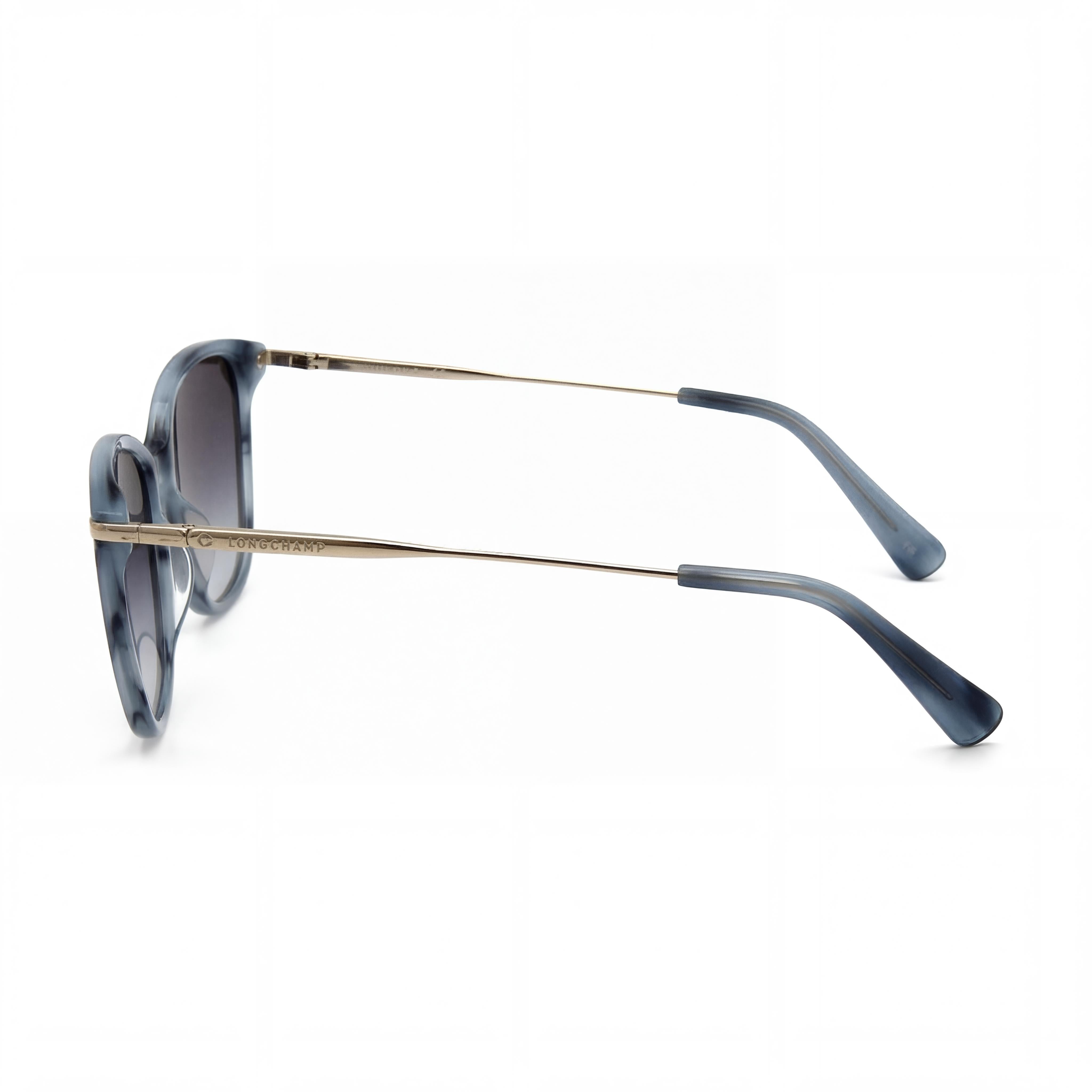Longchamp LO660S Women's Casual Plastic Marble Blue Non-Polarized Sunglasses 54mm, Photo 3