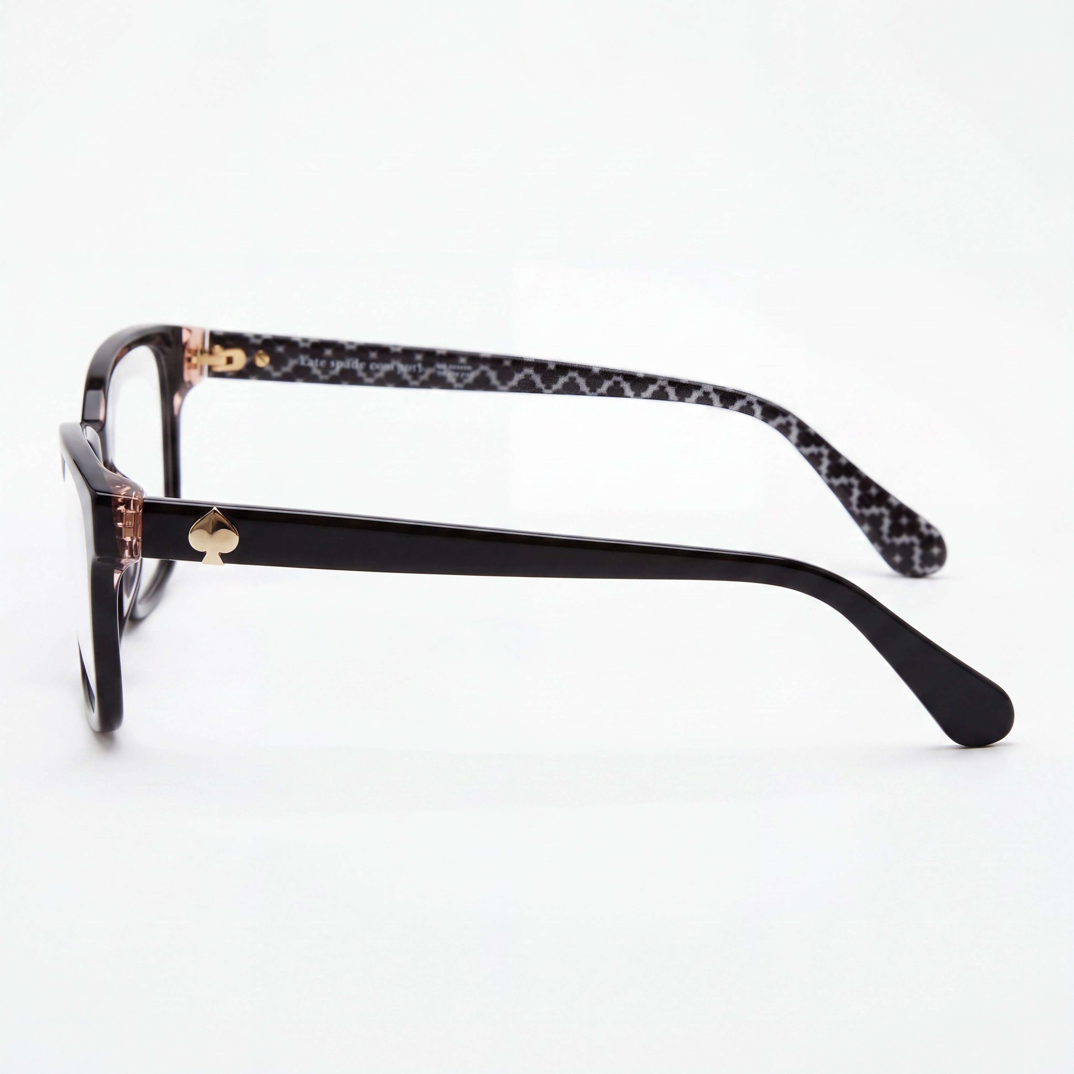 Kate Spade New York Cariane/F Women's Acetate Optical Frames in BLACK PINK, 55mm Lens Width, with Case, Photo 3