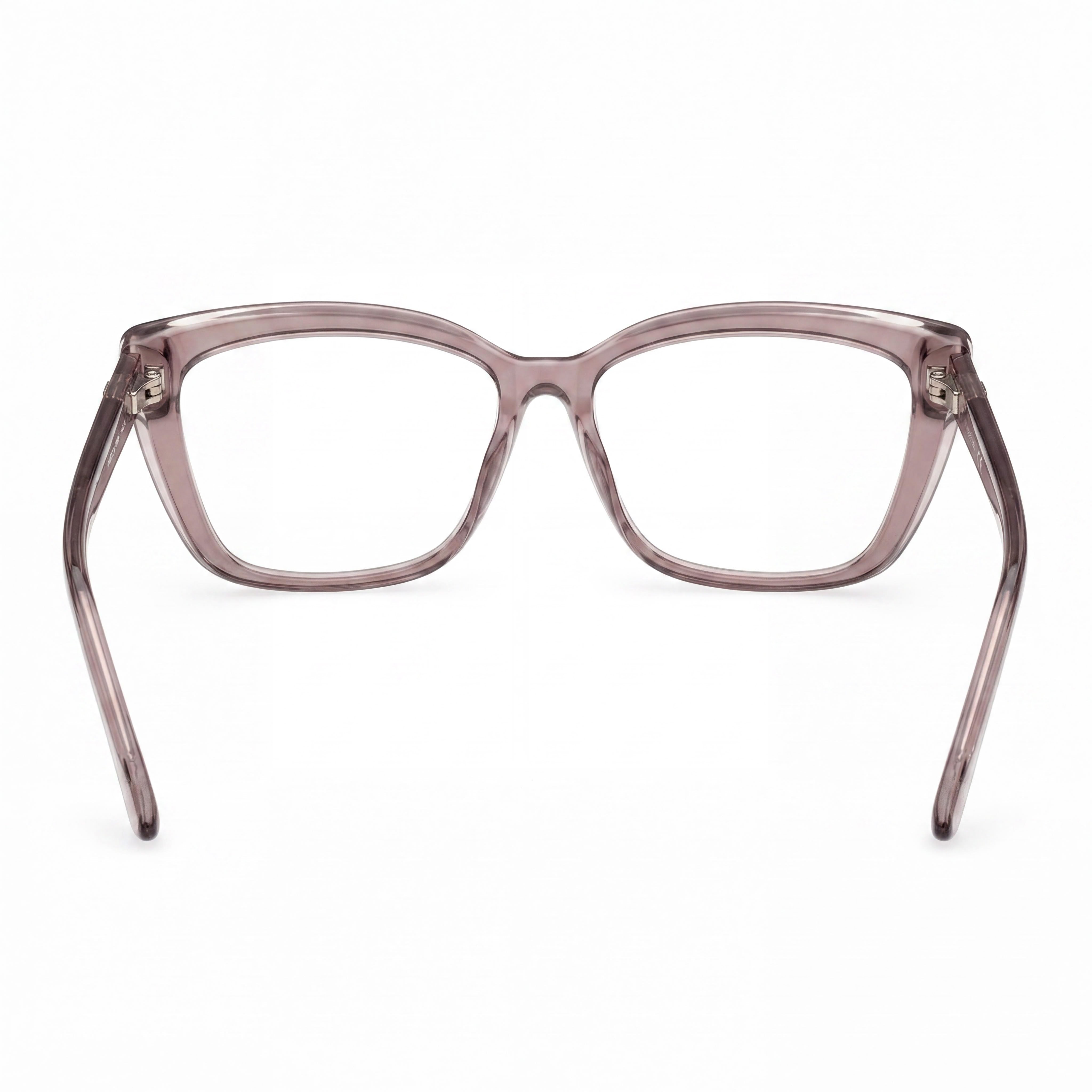 GUESS MODERNO Women's Eyewear: Beige Plastic Frame with Clear Lenses, 49mm Lens Width, Photo 3