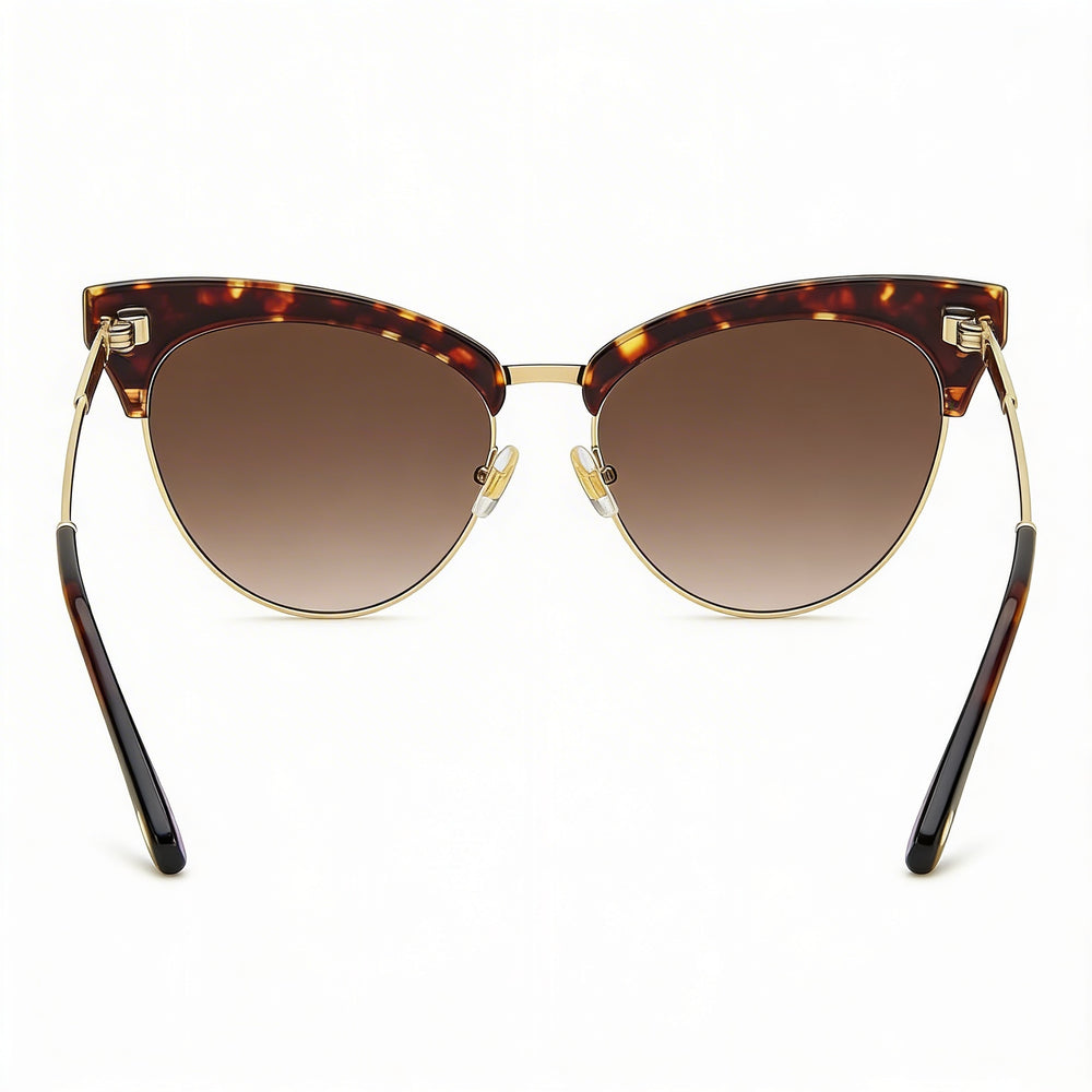 kate spade new york Alvi/G/S Women's Havana Stainless Steel Brown Shaded Sunglasses 54/140/16