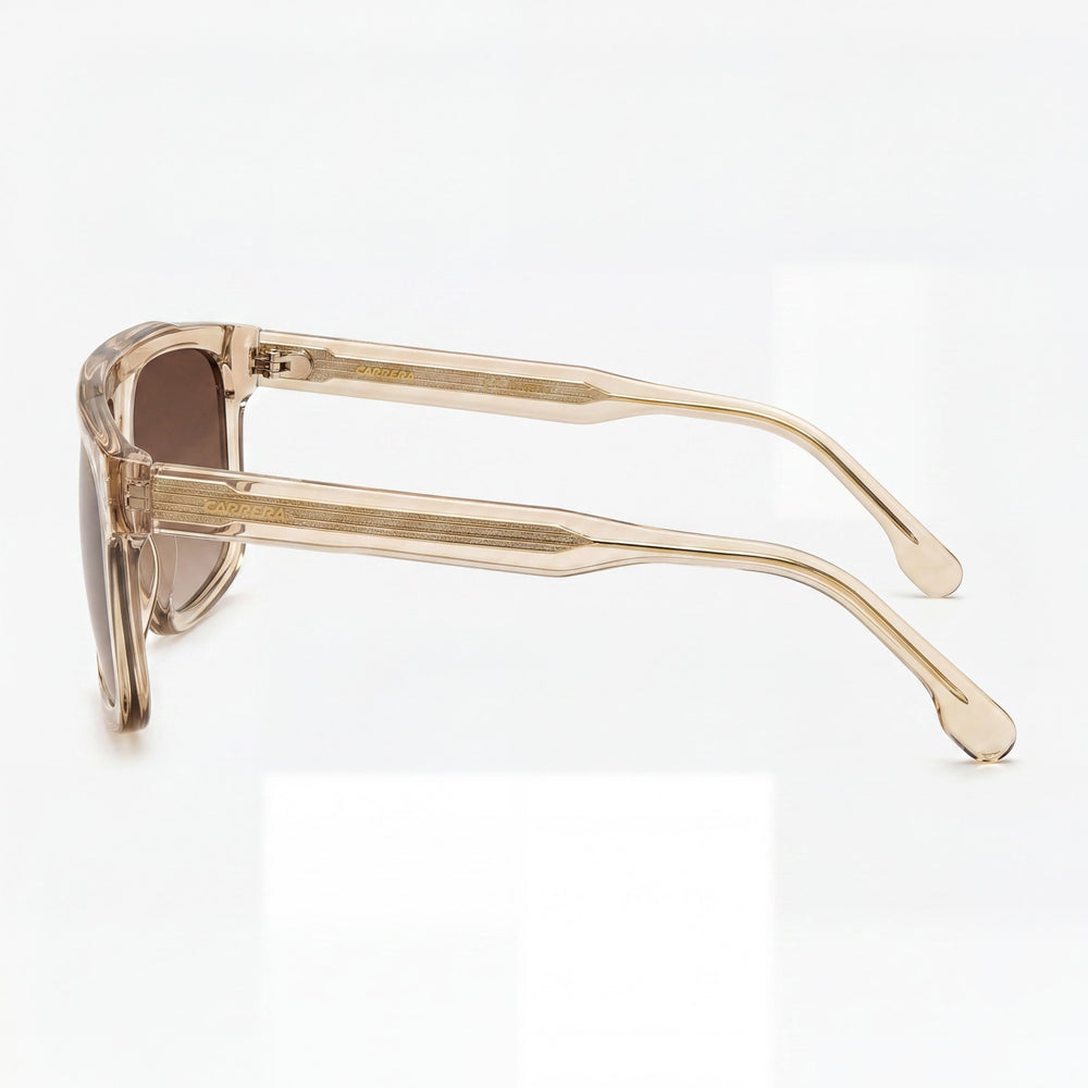 Carrera Contemporary 1061/S Unisex Acetate Sunglasses Beige Frame Brown Shaded Lenses UV Protection 59mm