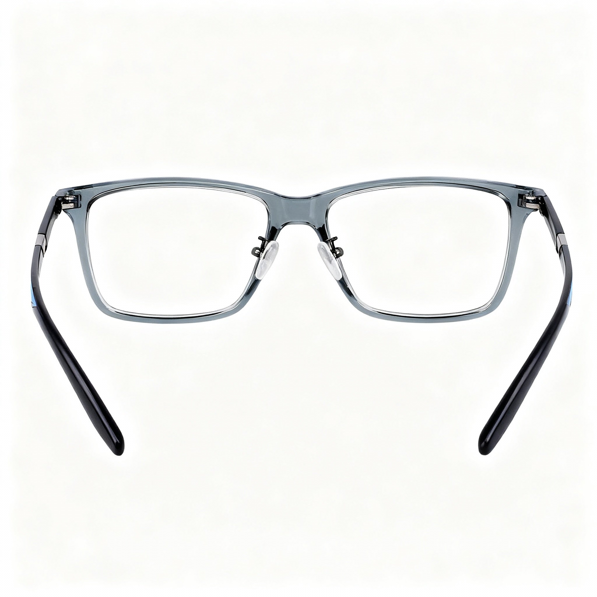 Nike 7258 Unisex Plastic Rectangle Prescription Eyeglasses Matte Black Frame 54-15-145, Photo 4