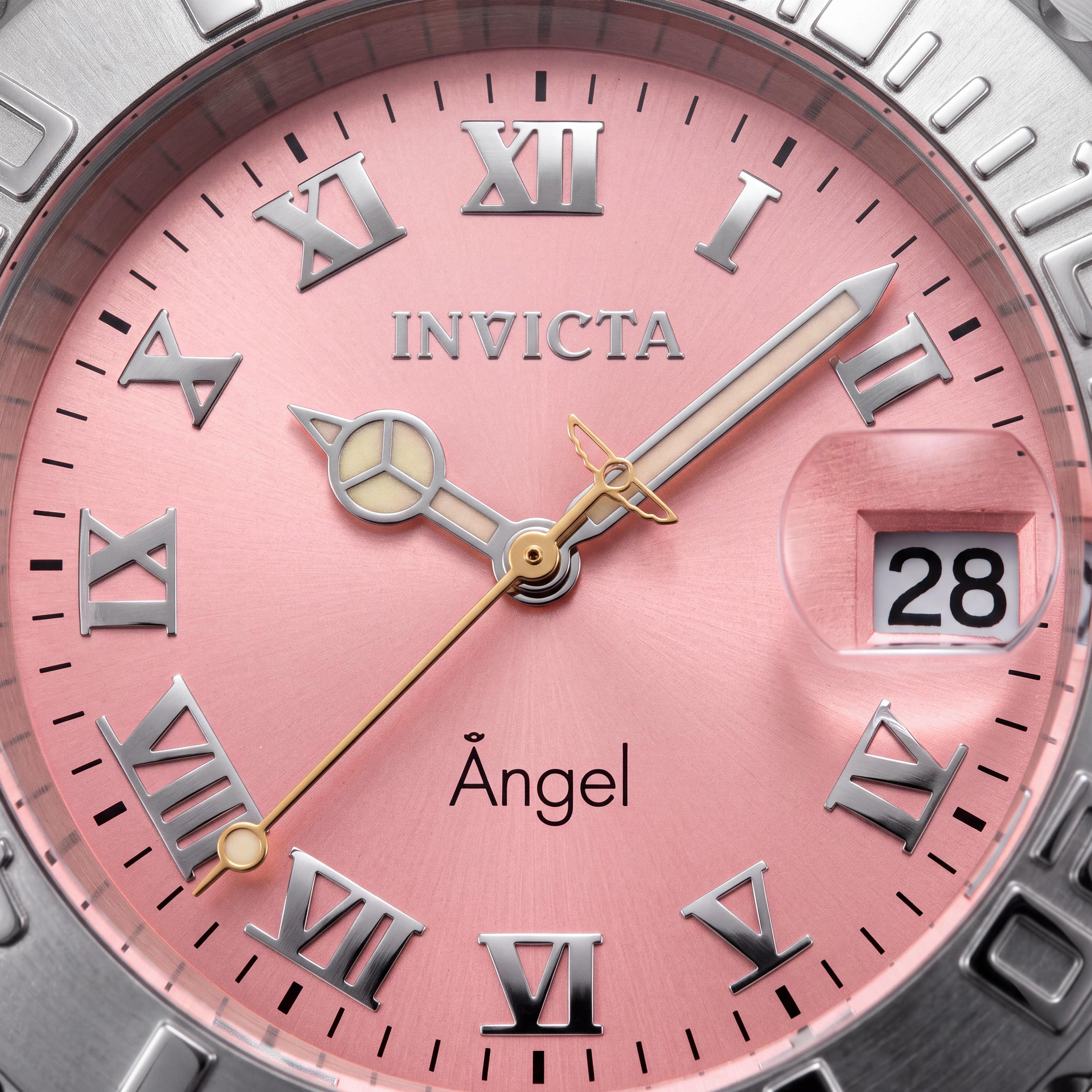 Reloj Invicta de mujer con brazalete de acero inoxidable, esfera rosa de 40 mm, cuarzo, resistente al agua 200 m, Photo 2
