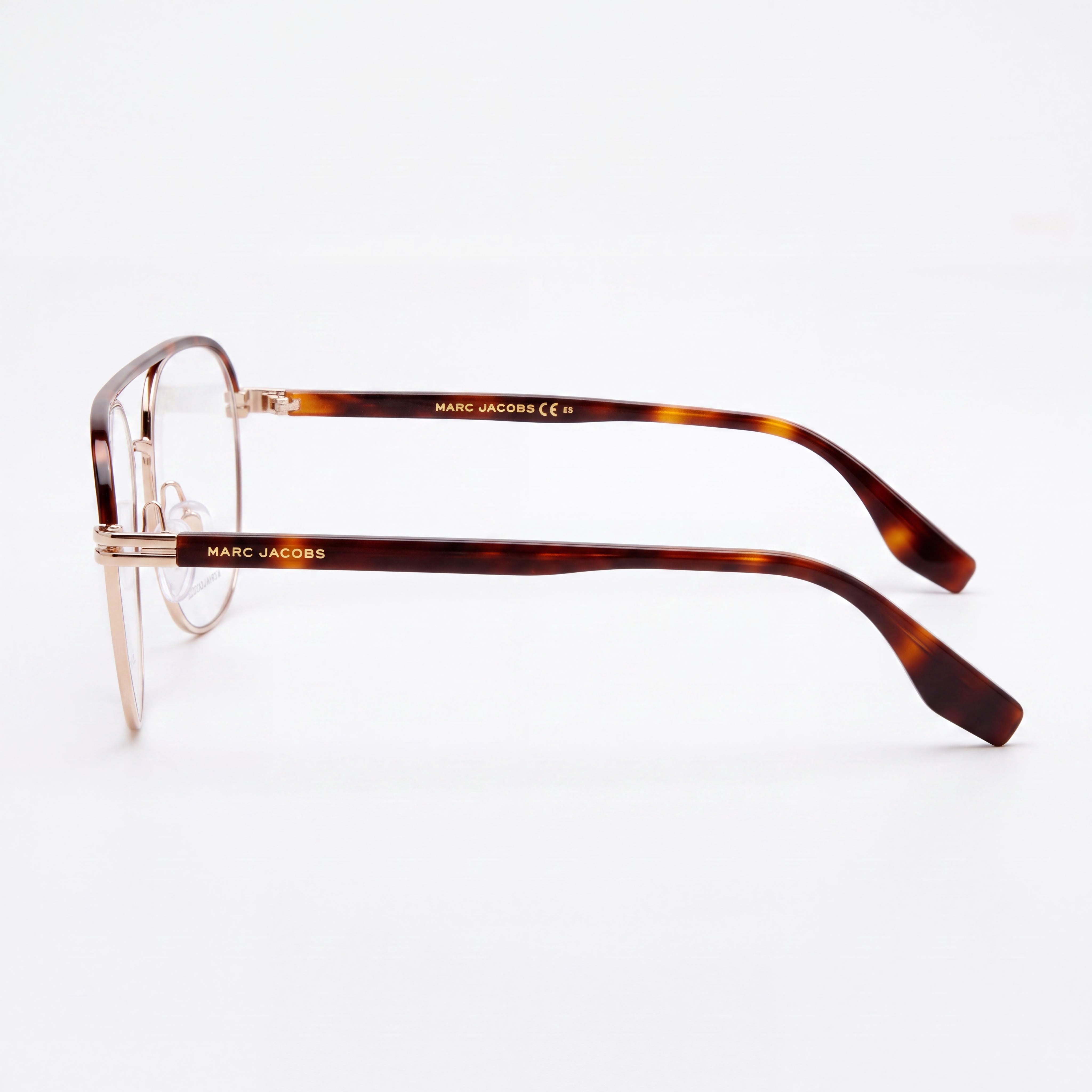 Marc Jacobs Modern Marc 571 Women's Gold Havana Alloy Steel Frame Eyeglasses with Polycarbonate Lenses 57-16-145mm, Photo 3