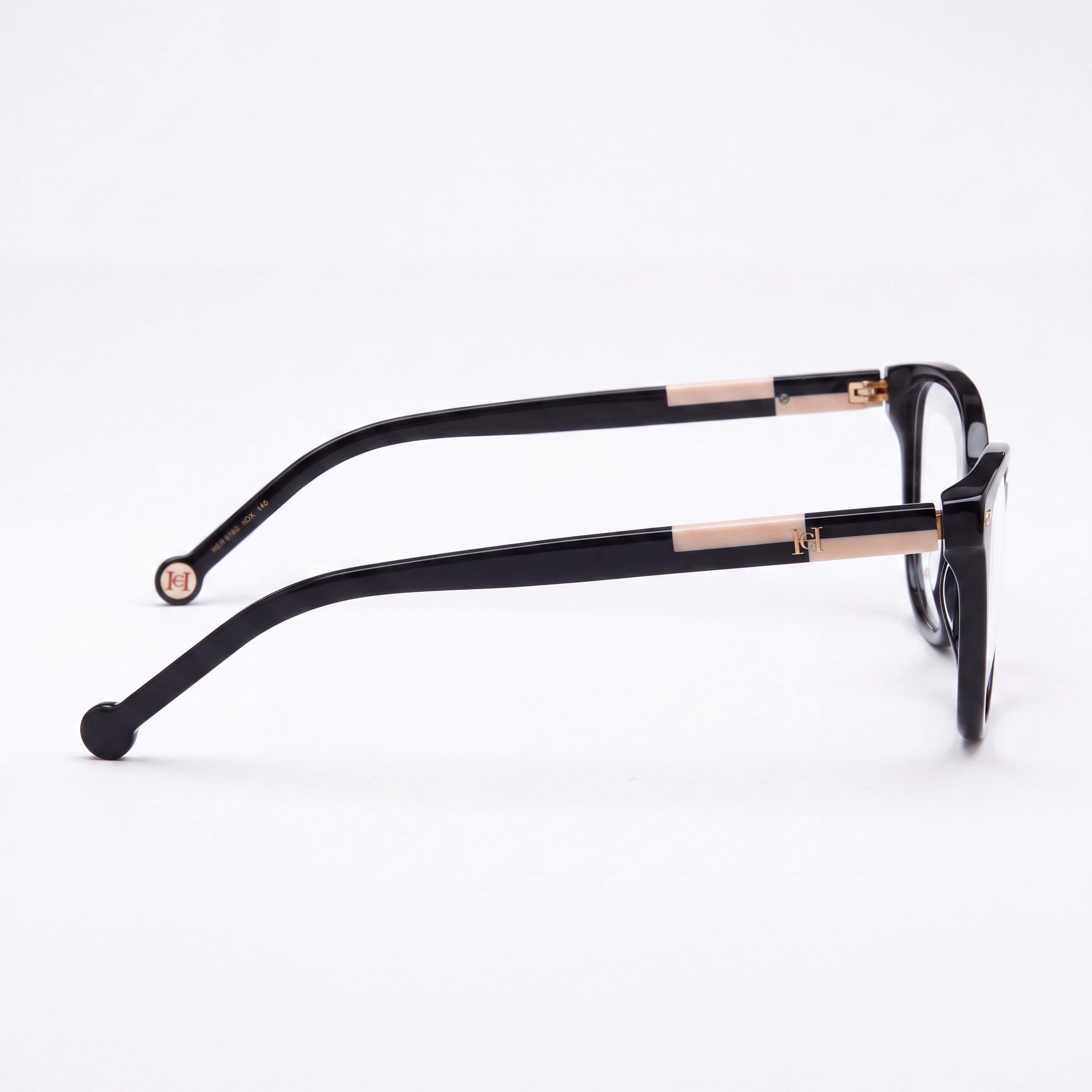 CAROLINA HERRERA Casual Women's Black Nude Acetate Frame Non-Polarized Sunglasses 54mm Lens, 15mm Bridge, 145mm Temple, Photo 2