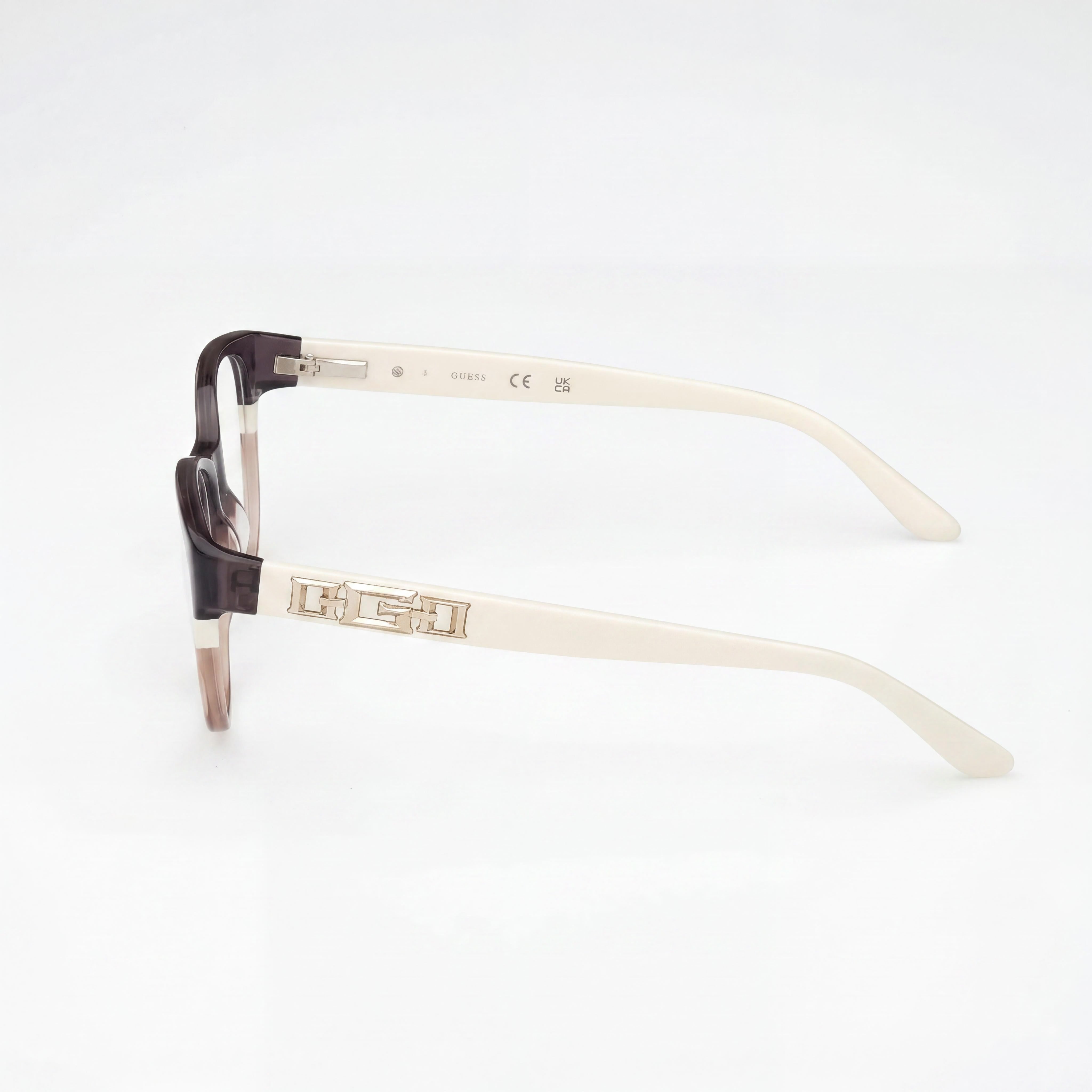 Gafas GUESS Gu2980 para mujer con montura de plástico multicolor y lentes transparentes, tamaño 53 mm, Photo 3
