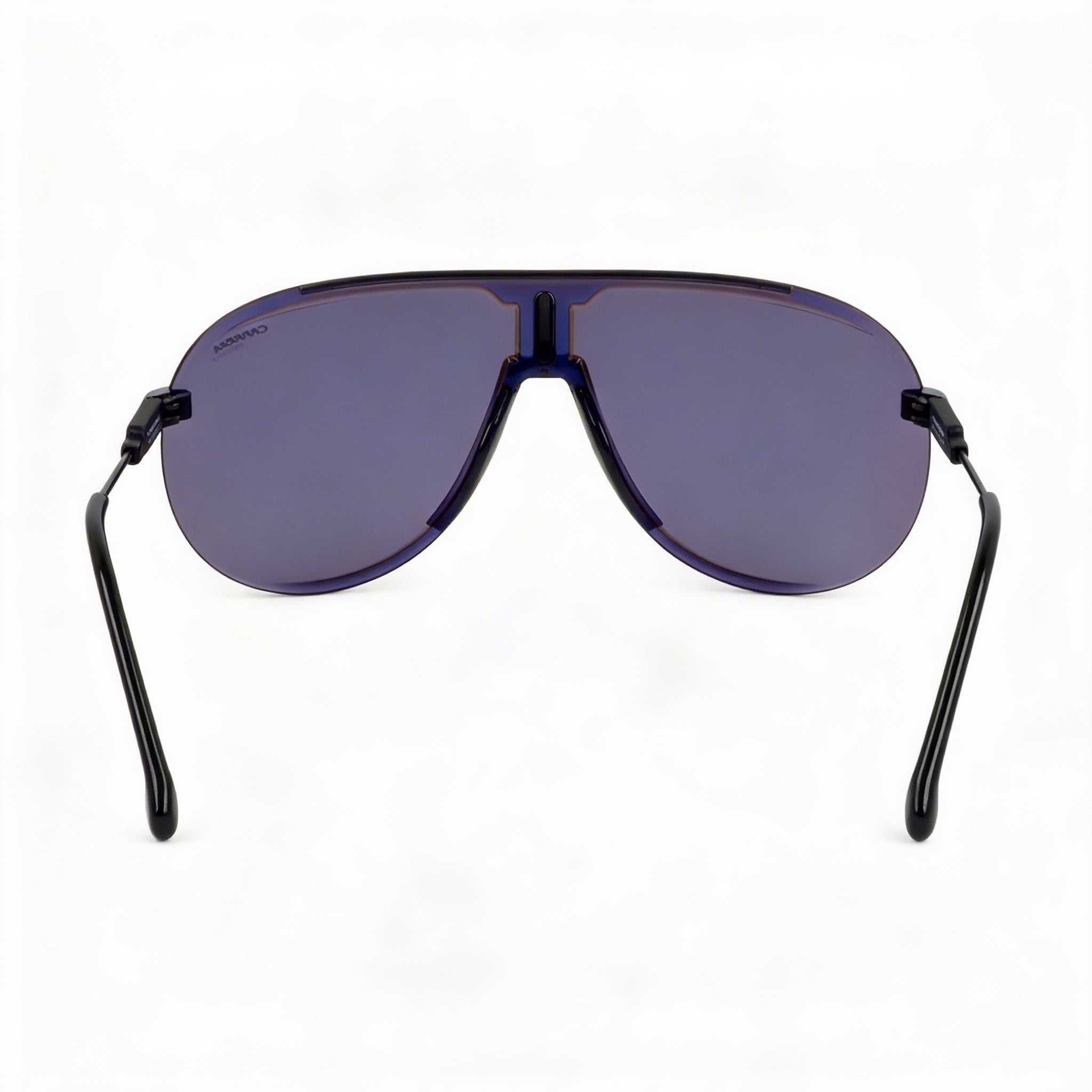 Carrera Modern Unisex Black Blue Polycarbonate Frame Non-Polarized UV Protection Sunglasses 99mm, Photo 3