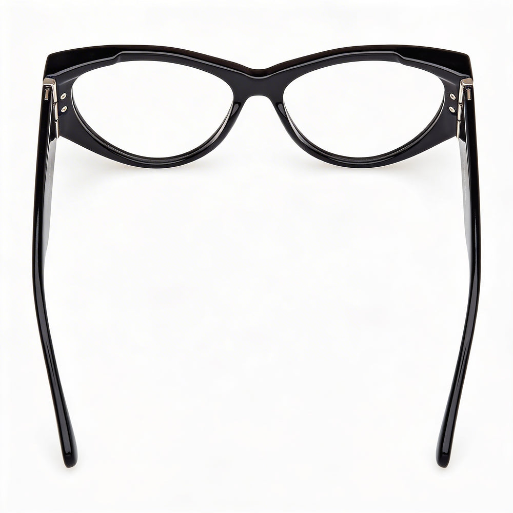 Gafas de sol MaxMara Mm5174 de plástico para mujer, color negro brillante, 55 mm