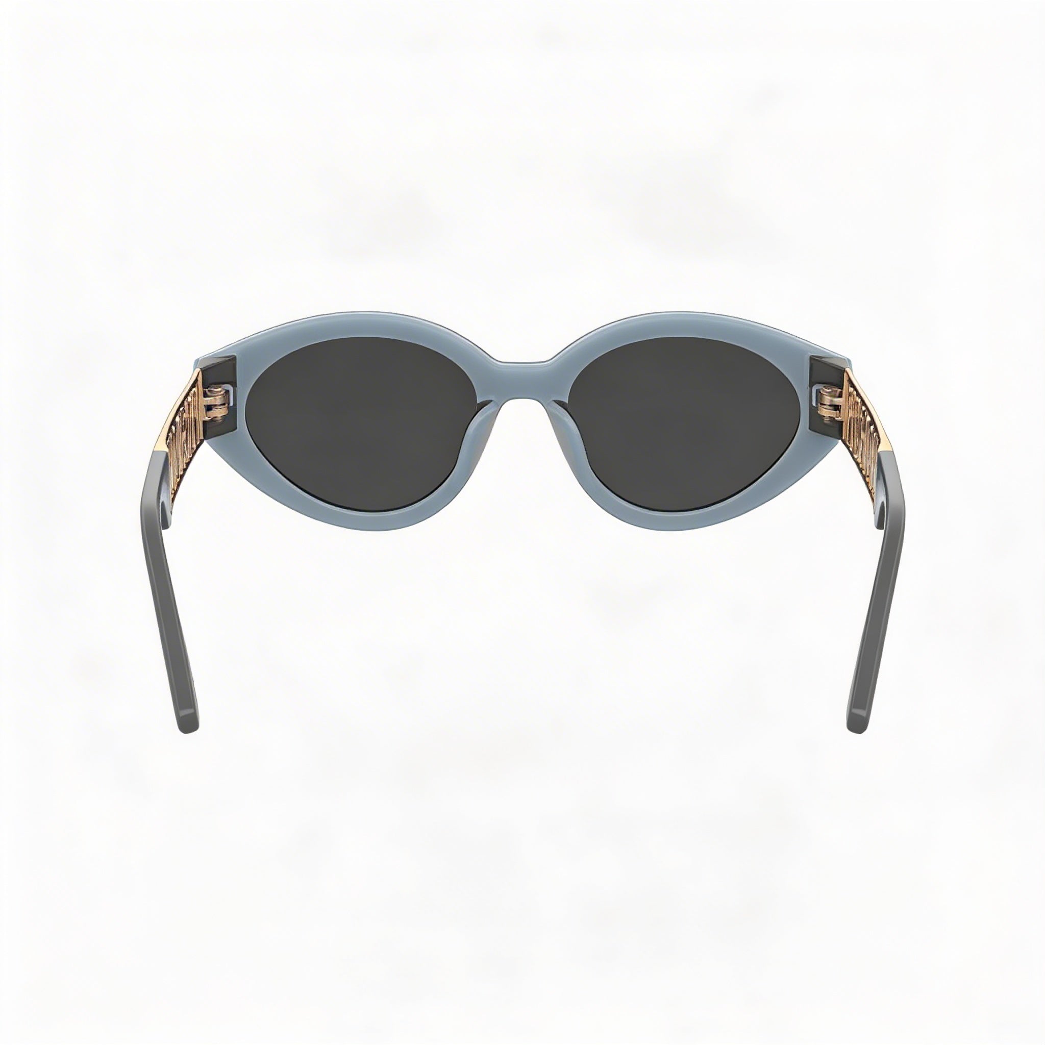 Moschino Casual Women's Azure Acetate Frame Sunglasses with Grey Polycarbonate Lenses, 51mm Lens Width, Photo 4