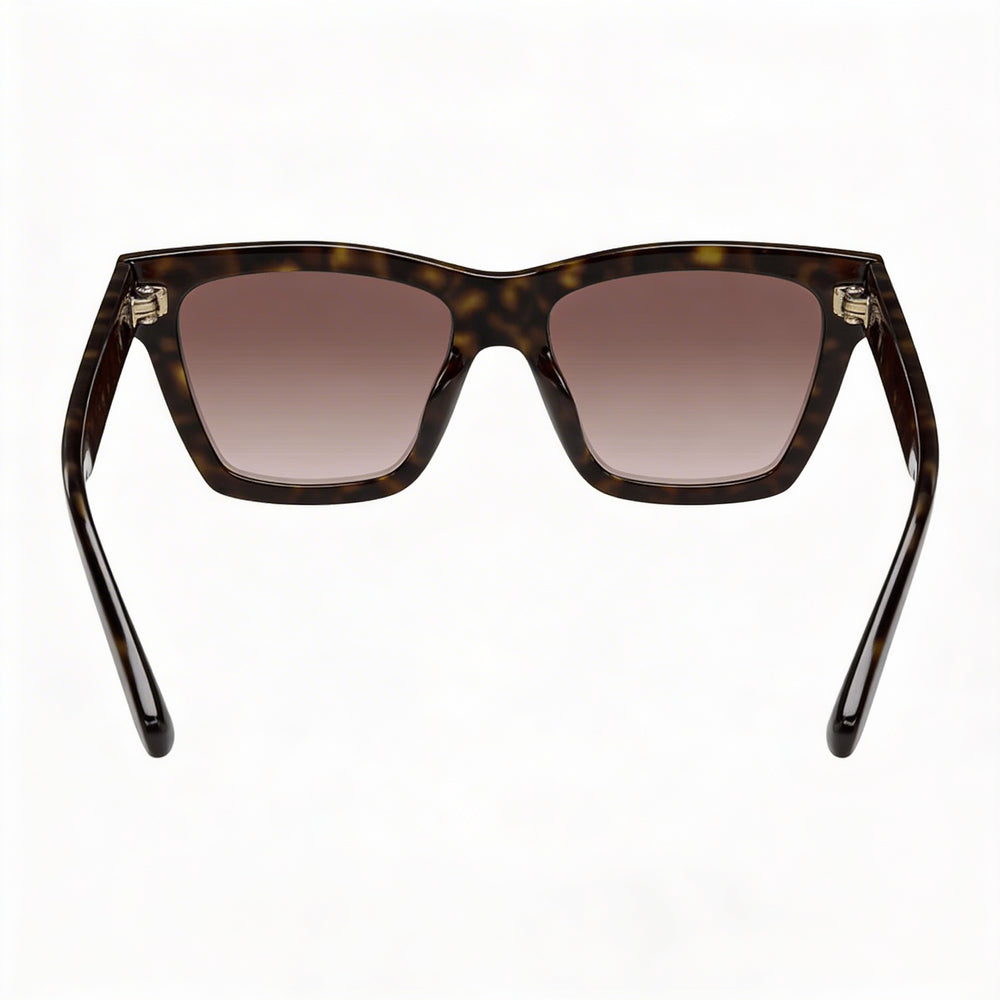Gafas de sol Gucci Gg1714s-002 para mujer, montura completa, estilo ojo de gato, sin plástico, color marrón habano, talla 54