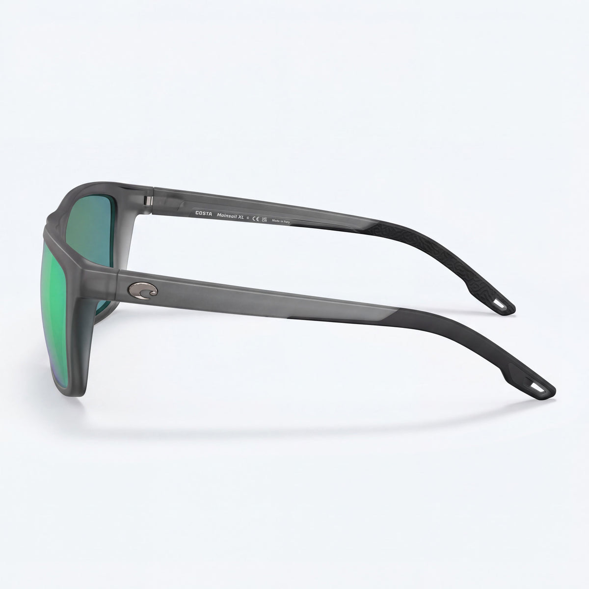 Costa Del Mar Mainsail XL Men's Matte Grey Smoke Green Mirror Polarized 580 Glass UV Protected Sunglasses 59mm, Photo 3
