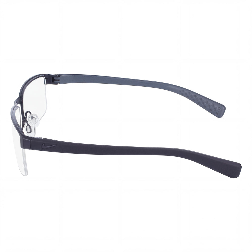 Gafas oftálmicas casuales Nike para hombre, montura azul degradado satinado, lentes de plástico transparente, 55 mm