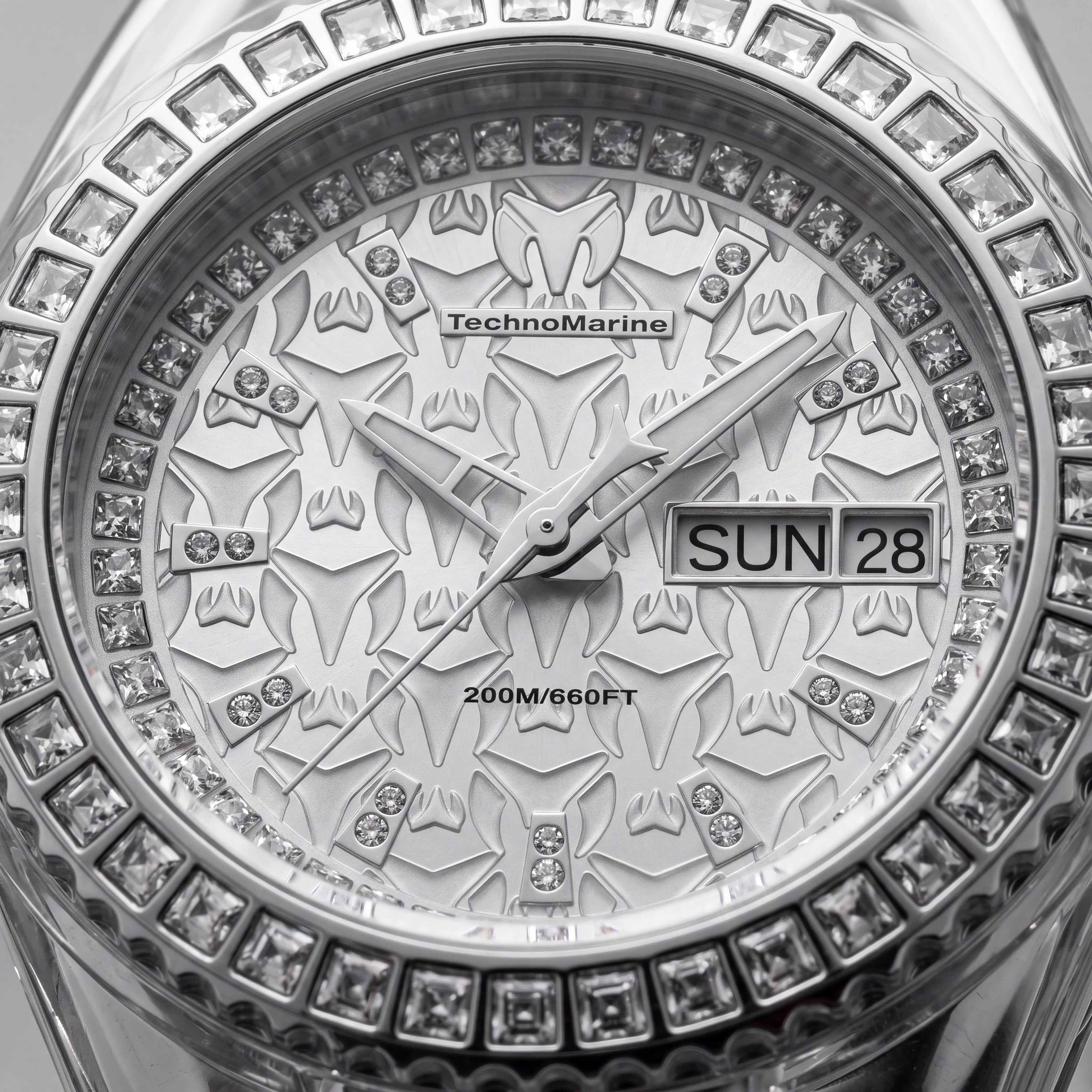 Reloj Technomarine Cruise para Mujer, de Acero Inoxidable Tono Plateado, Silicona Blanca, 40 mm, Resistente al Agua 200 m, Photo 2