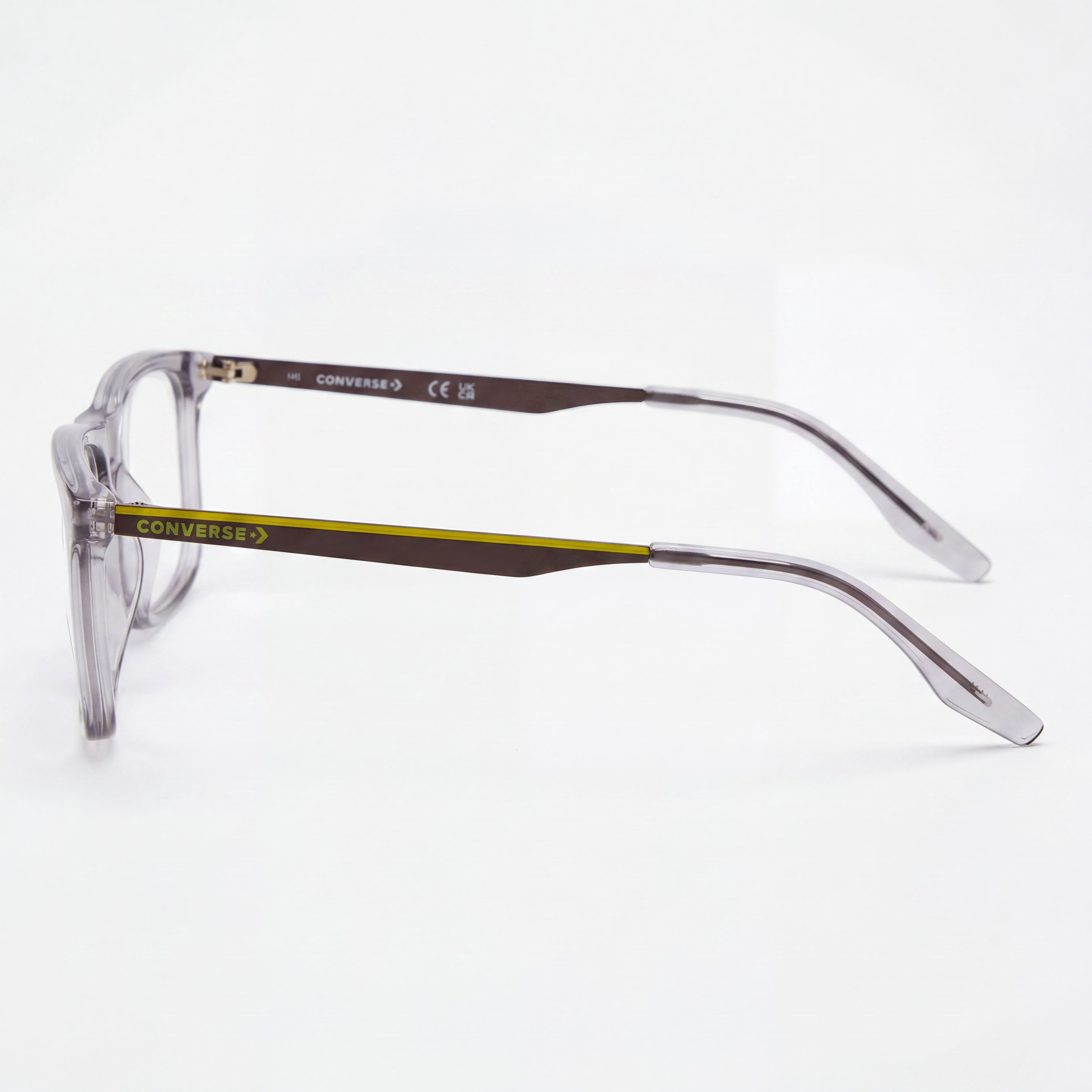 Gafas de sol informales Converse CV8006 para hombre, montura de plástico, lentes de policarbonato, color piedra ceniza cristal, 56-19-145, Photo 2