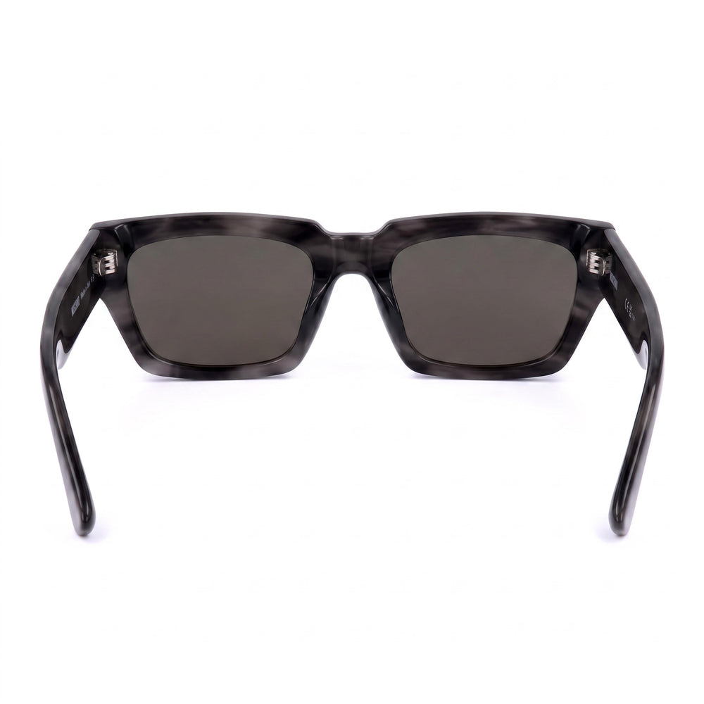 Gafas de Sol Casual Moschino para Hombre, Montura de Acetato Gris Cuerno con Protección UV, Tamaño 55-20-145mm