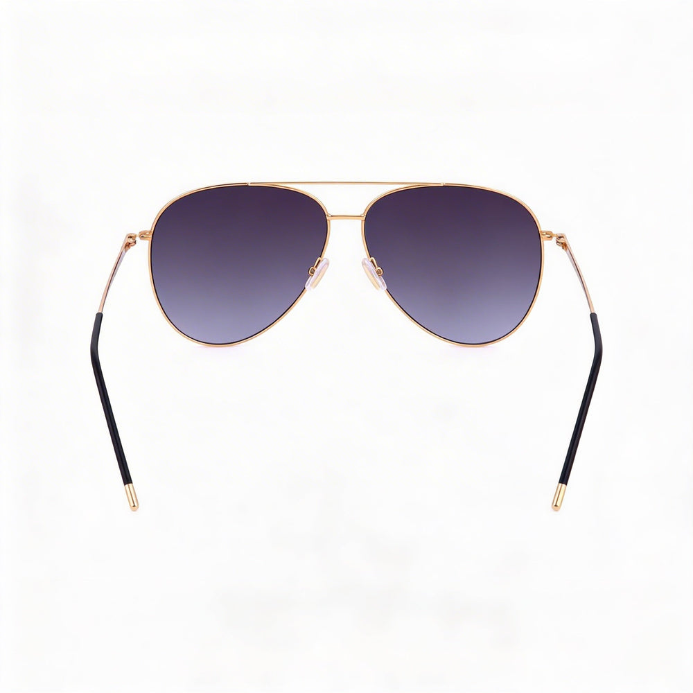 Hugo Boss Classic Women's Rose Gold Stainless Steel Non-Polarized Dark Grey Shaded Sunglasses 60mm
