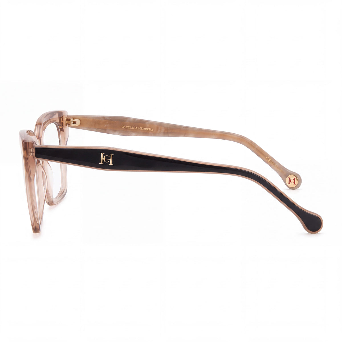 Carolina Herrera 0227 Women's Square Pink Black Plastic Frame Non-Polarized Sunglasses 53mm, Photo 3