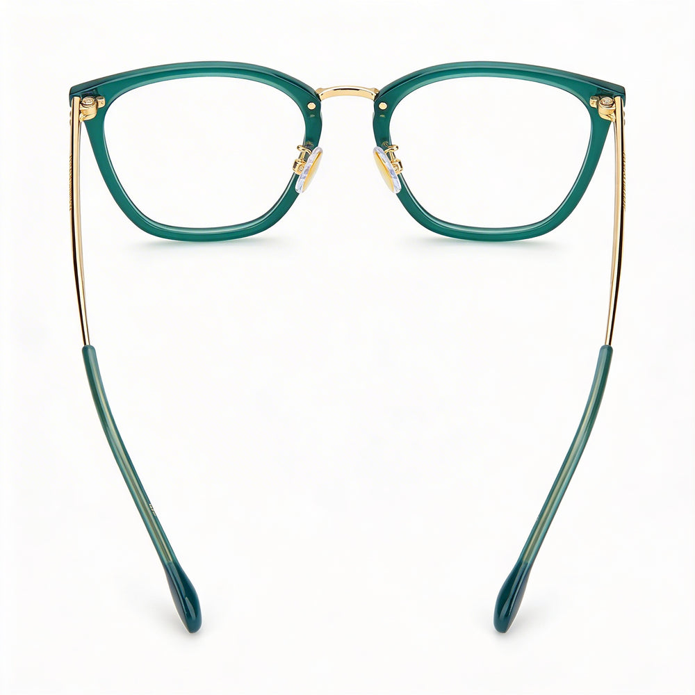 Gafas de sol Isabel Marant Modern Im 0045 unisex con montura dorada y verde, lentes de policarbonato, 50-21-150 mm