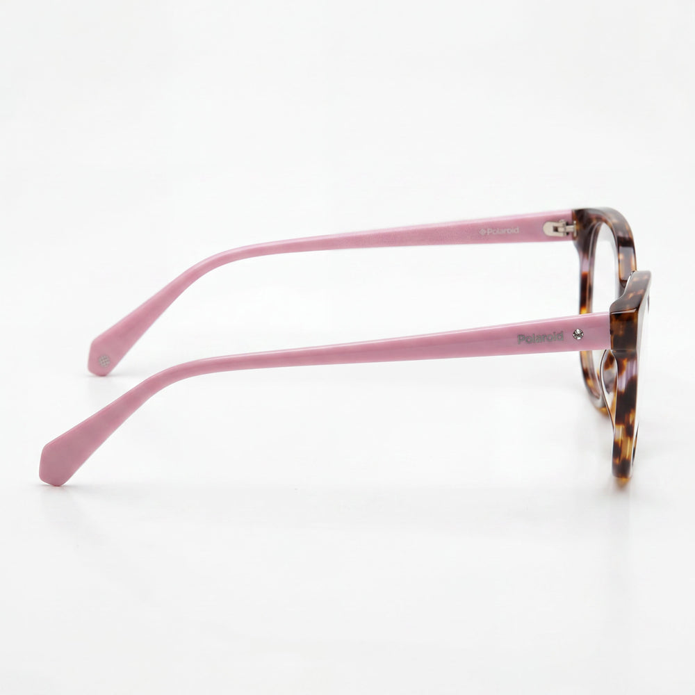 Gafas de acetato Polaroid Pld D371 para mujer, color rosa habana, 53 mm