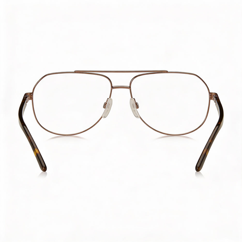 Gafas Pierre Cardin PC 6844 para hombre, de metal bronce y lentes transparentes, 7-1-4