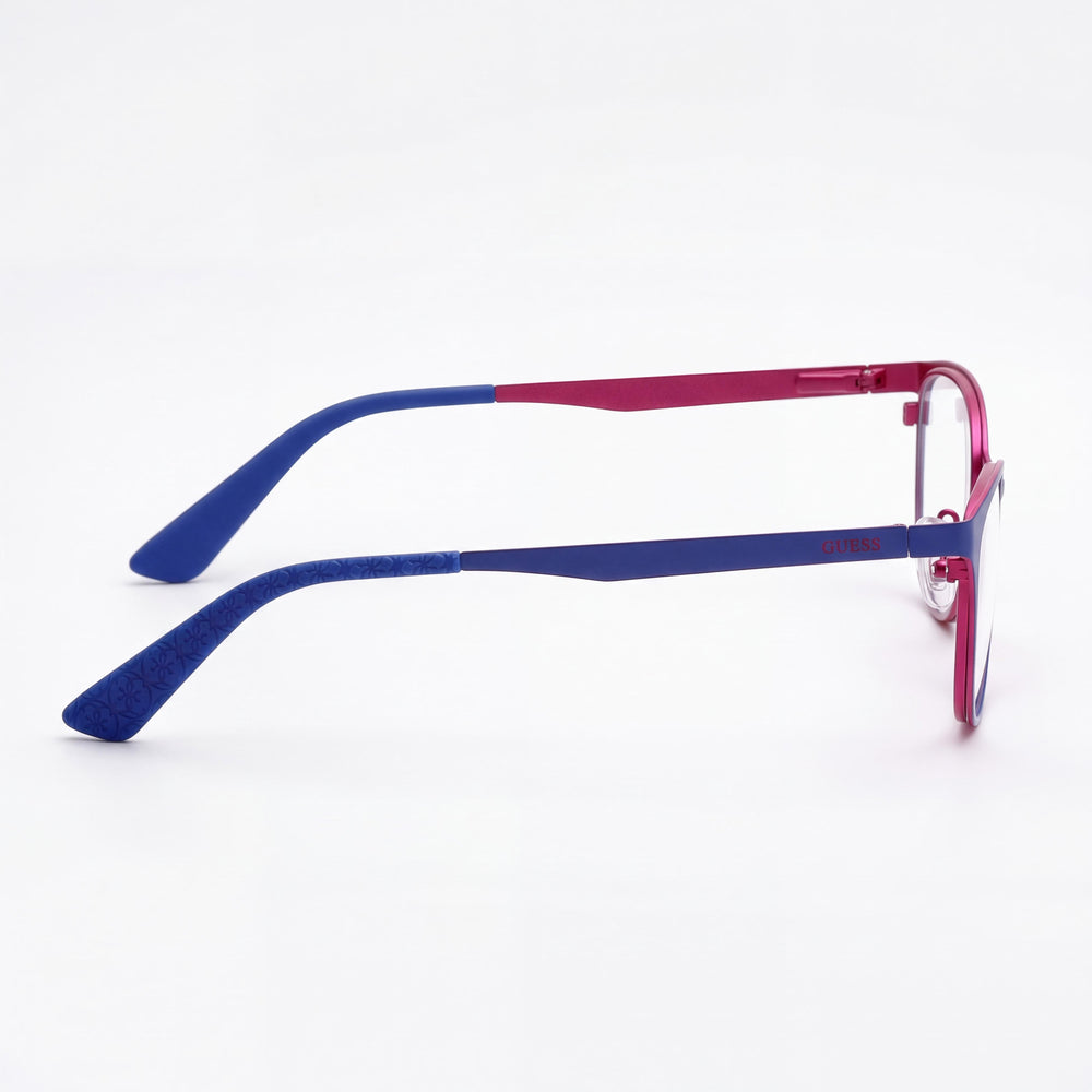 GUESS Modern Women's Composite Frame Eyeglasses, Blue Matt Fuchsia Matt, Size 51-16-135