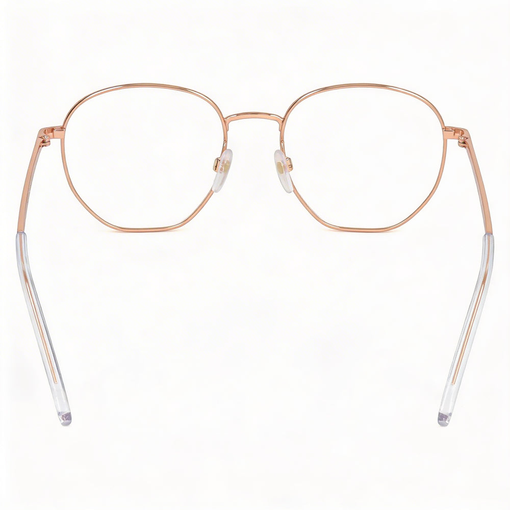 Marc Jacobs MARC 434/N Women's Gold Copper Metal Frame Eyewear with Gold Copper Polycarbonate Lenses, Size 51mm