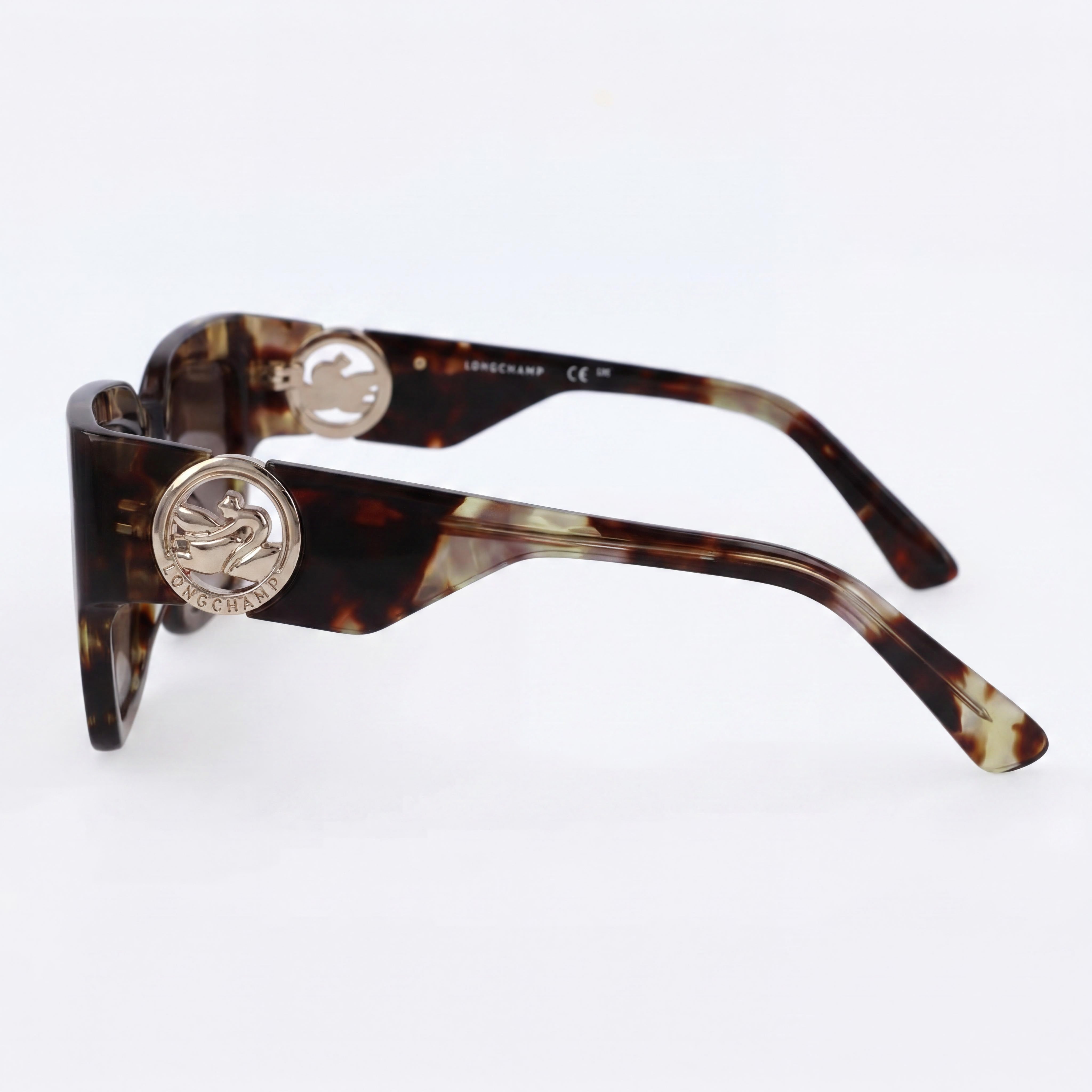 Longchamp LO735S Green Havana Square Sunglasses for Women, 55mm, Photo 3