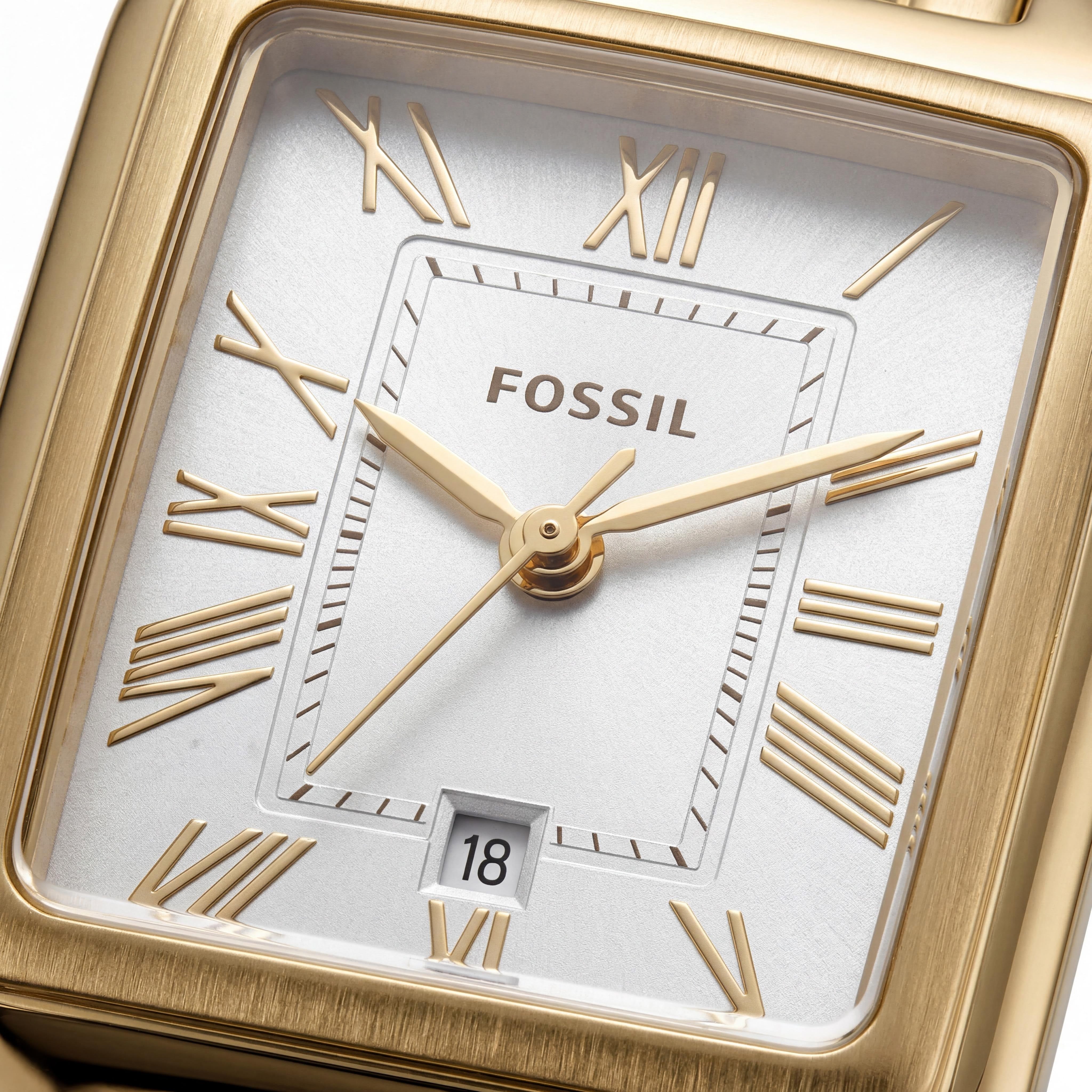 Fossil Raquel ES5220 Women's Silver 3 Hand Date Quartz Watch with Mineral Crystal, 23mm Case, 50M Water Resistant, Photo 2