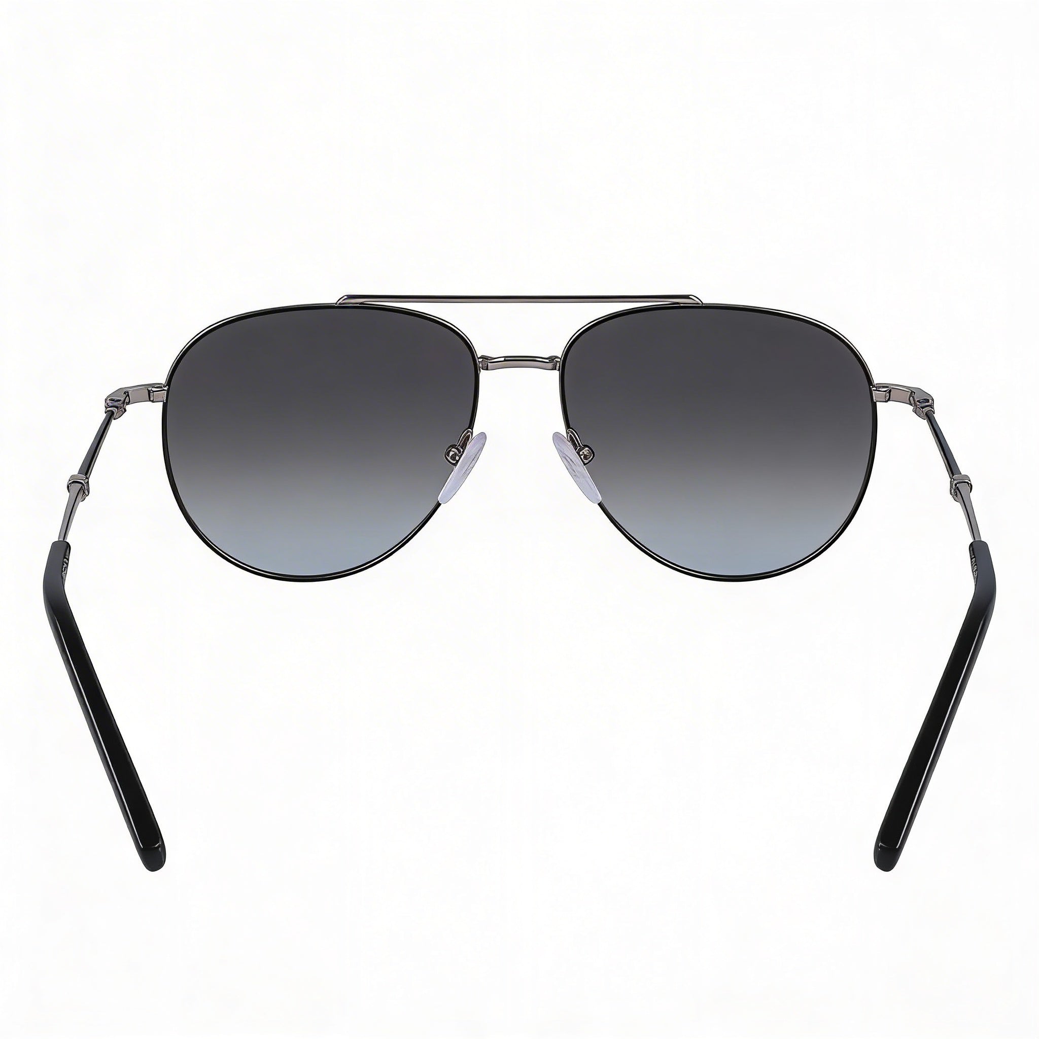 Ferragamo SF 226S Men Pilot Full-Rim Metal Frame Black Gradient Grey Lens 58mm Sunglasses, Photo 3
