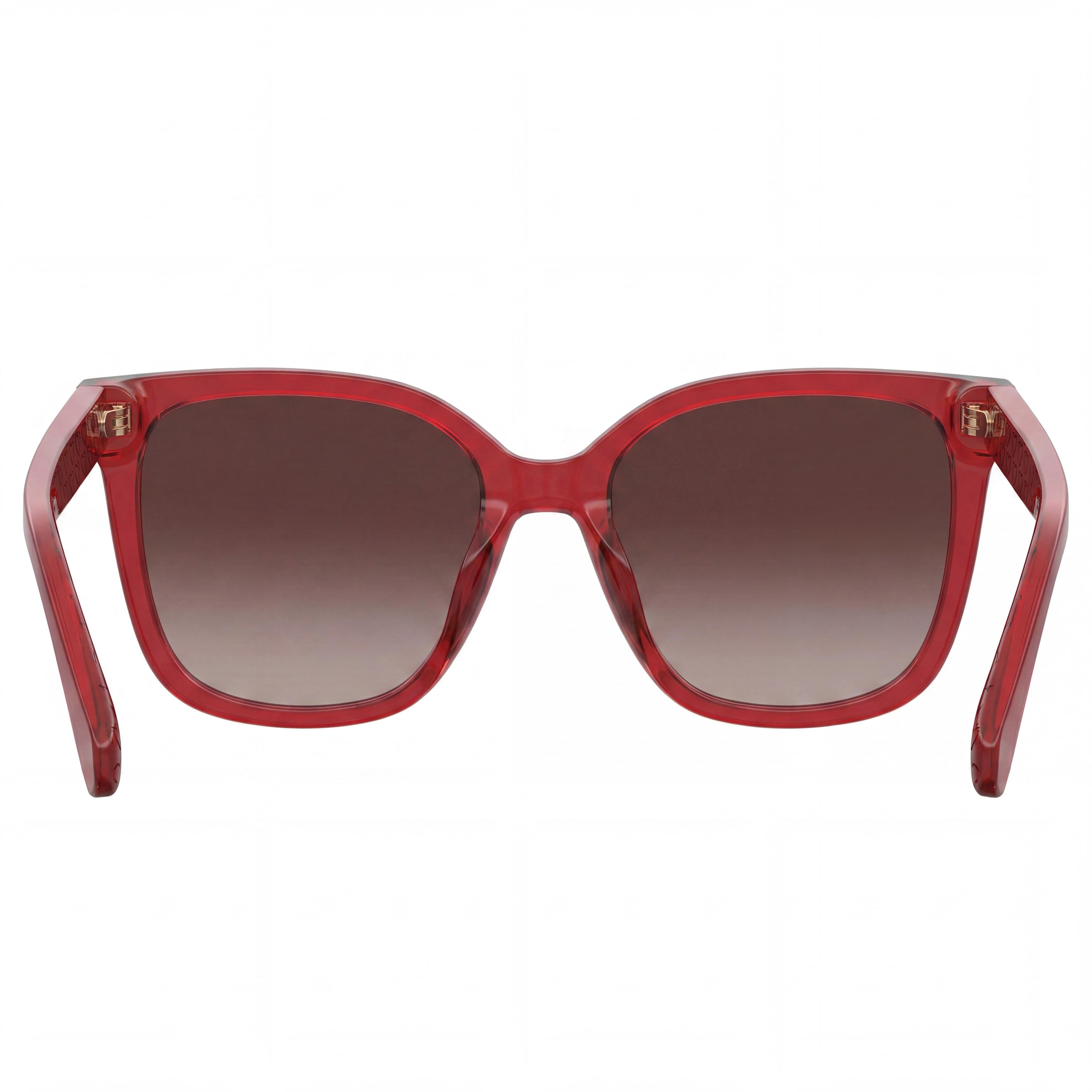 Love Moschino Casual Women's Red Cellulose Propionate Sunglasses with Brown Shaded Lenses 53-18-140, Photo 4