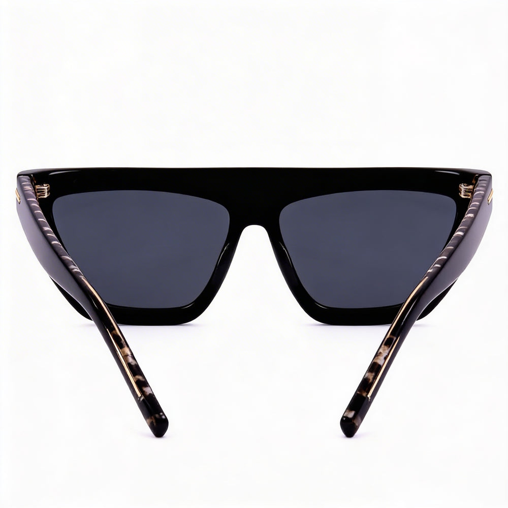 Hugo Boss 1609/S Gafas de Sol Clásicas para Mujer, Montura de Acetato Ecológico Negro, Lentes Grises, 100% Protección UV, 58mm
