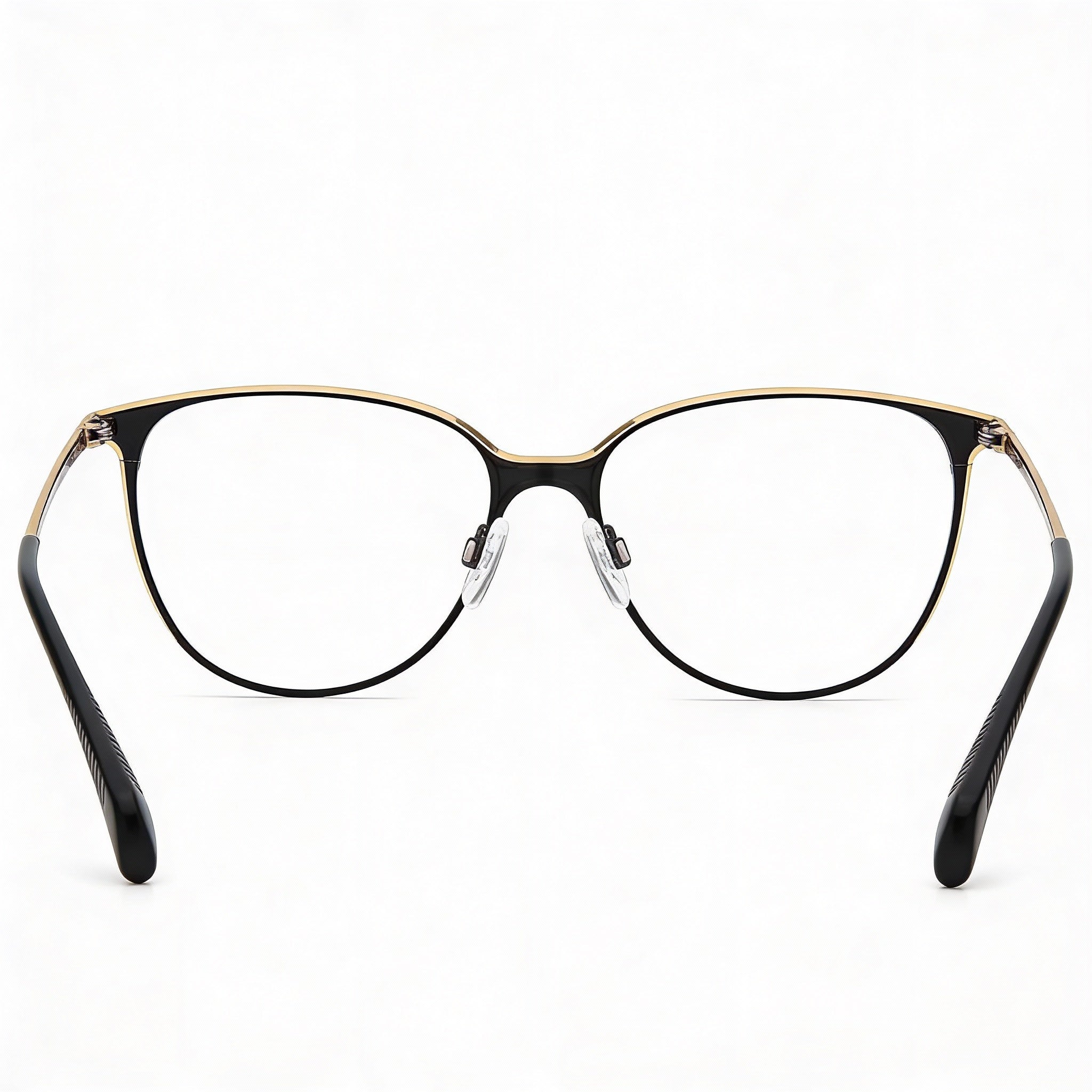 rag & bone RNB3032 Women's Eyeglasses, Blue Silver Metal Frame, Clear Polycarbonate Lenses, 54mm, Photo 3