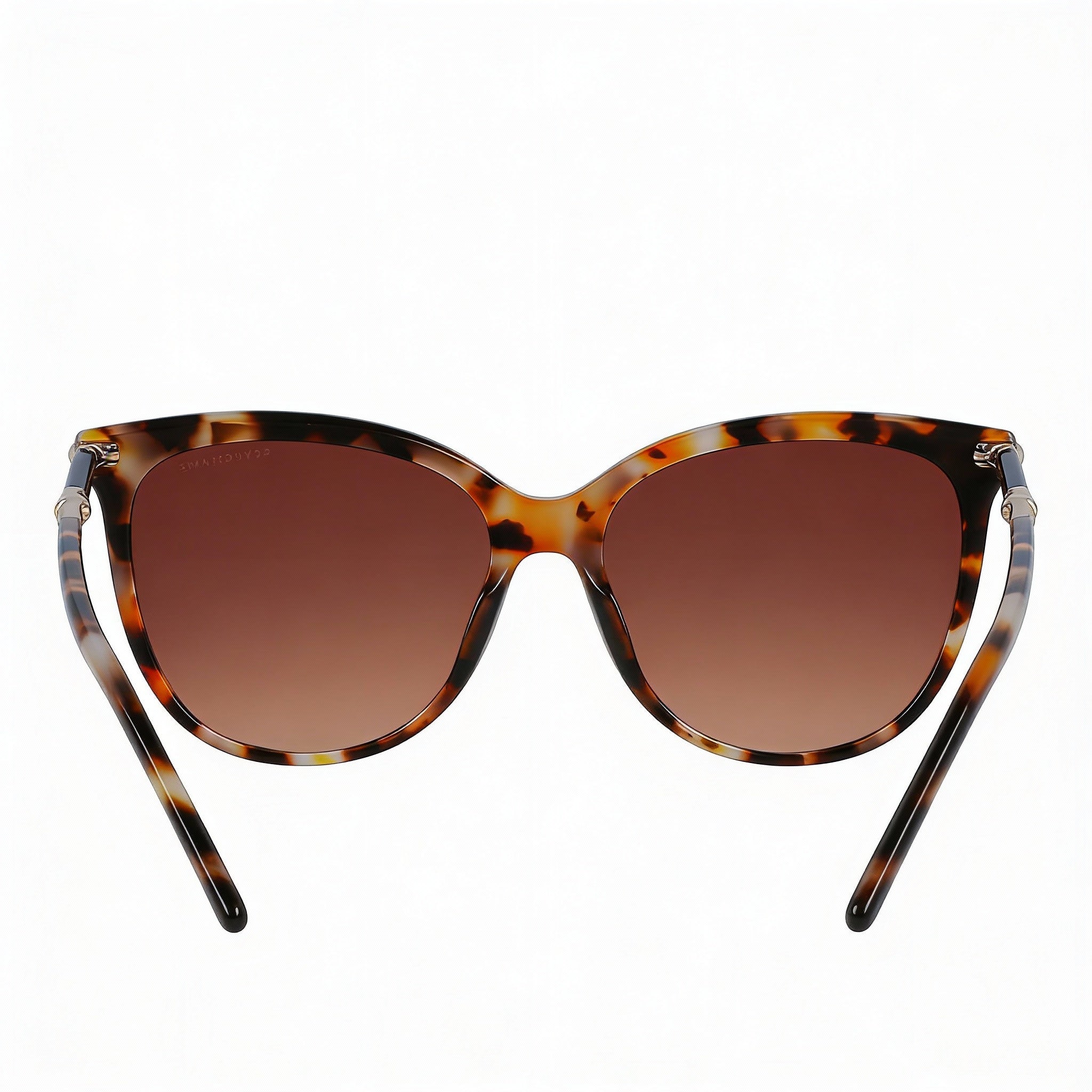 Longchamp Casual Women's Acetate Frame Sunglasses with Ochre Havana Frame and Lens Color, 54mm Lens Width, Photo 4