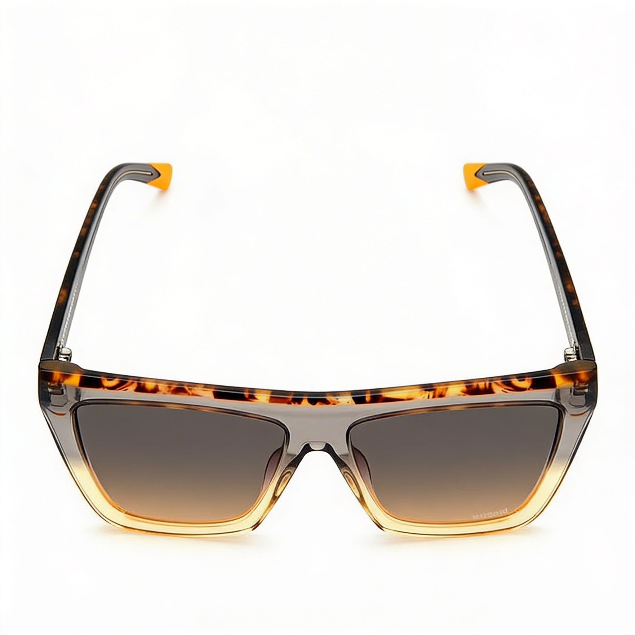 Gafas de sol unisex M Missoni Classic con montura de acetato plana superior, color gris ocre, lente marrón ocre no polarizada, 59 mm, Photo 4