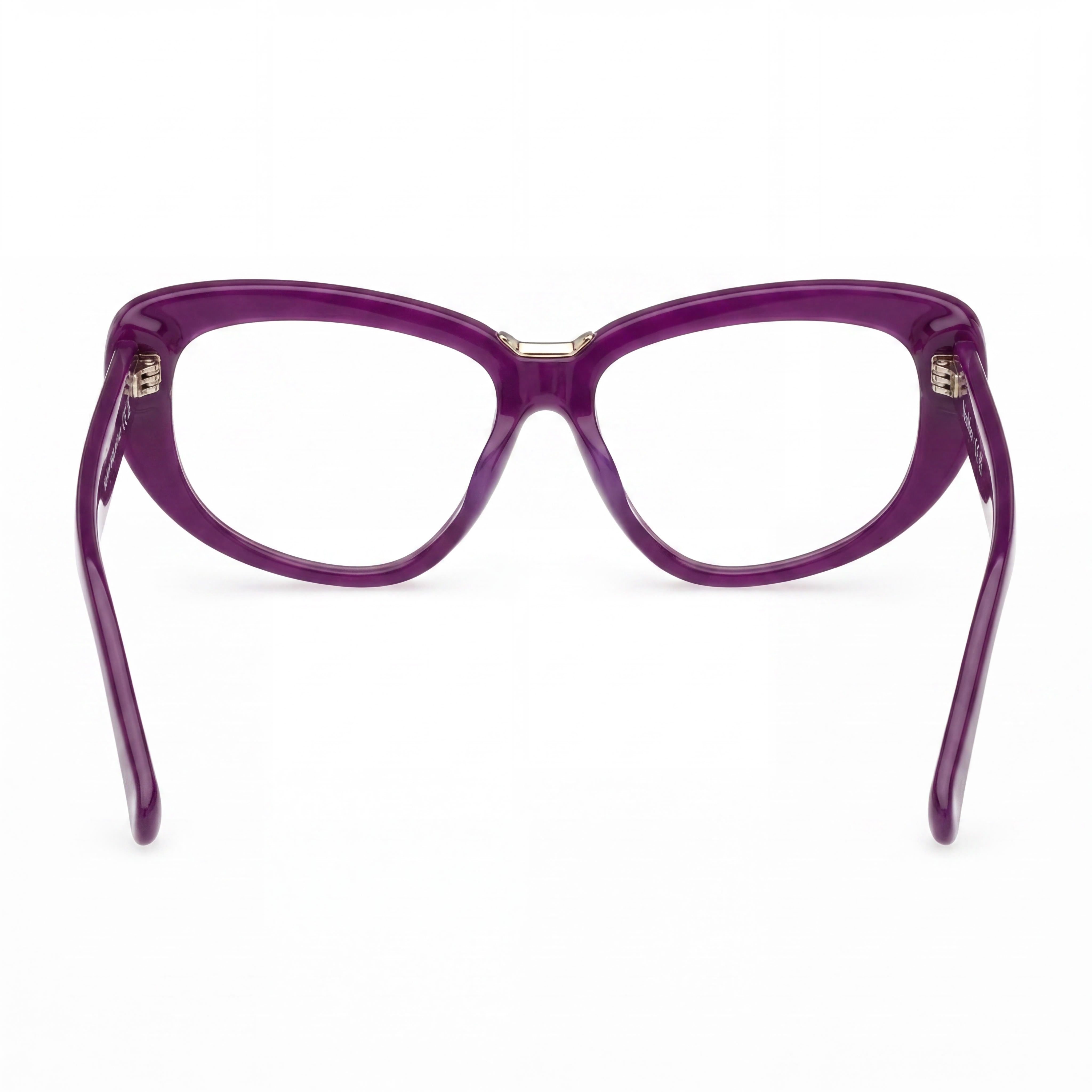 Gafas MaxMara MM5109-B para mujer, montura de plástico violeta brillante, lentes multicolor, 2mm-16mm-145mm, Photo 3