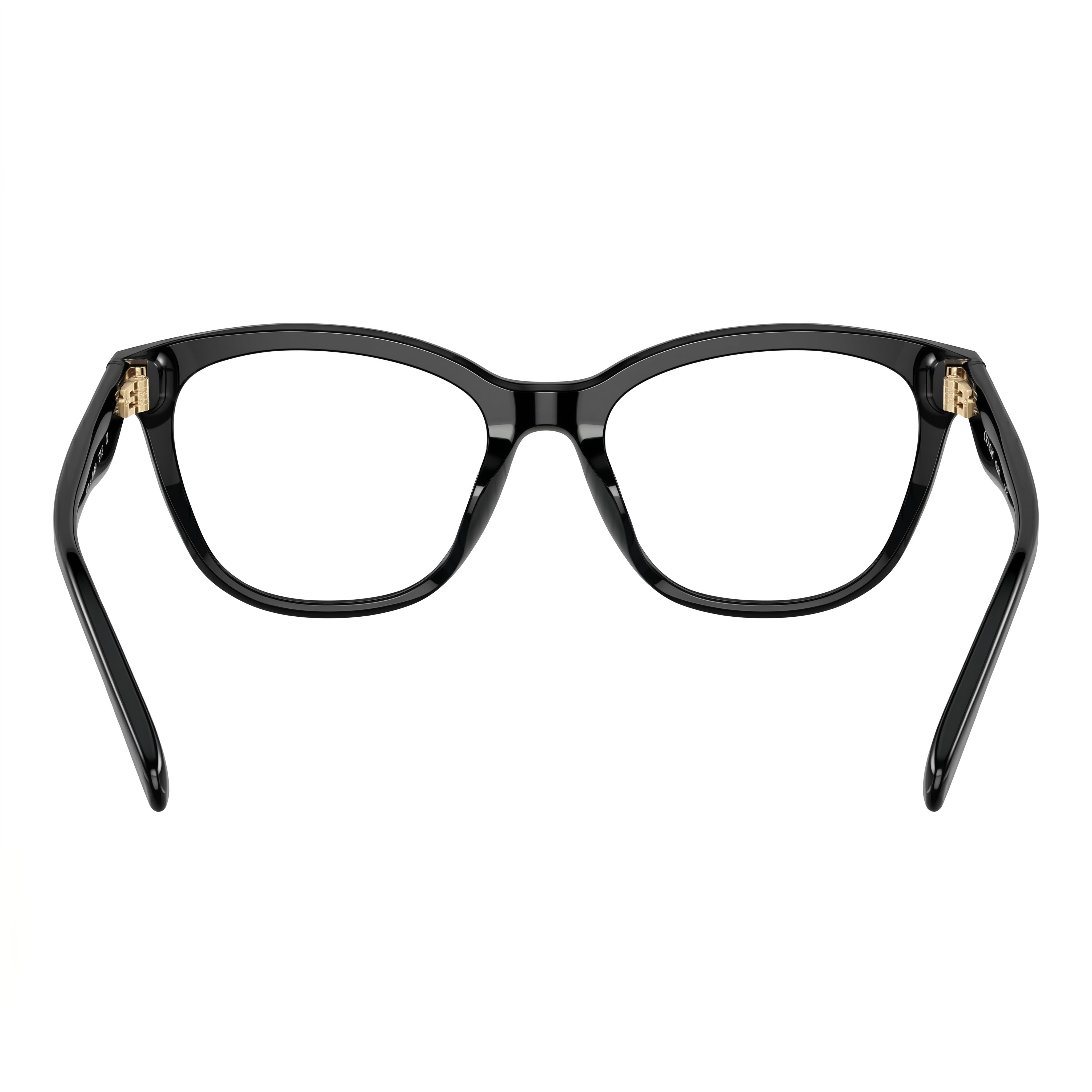 Gafas graduadas de plástico negro COACH Hc6232u Sculpted C Hardware Universal Fit para mujer 53 mm, Photo 4