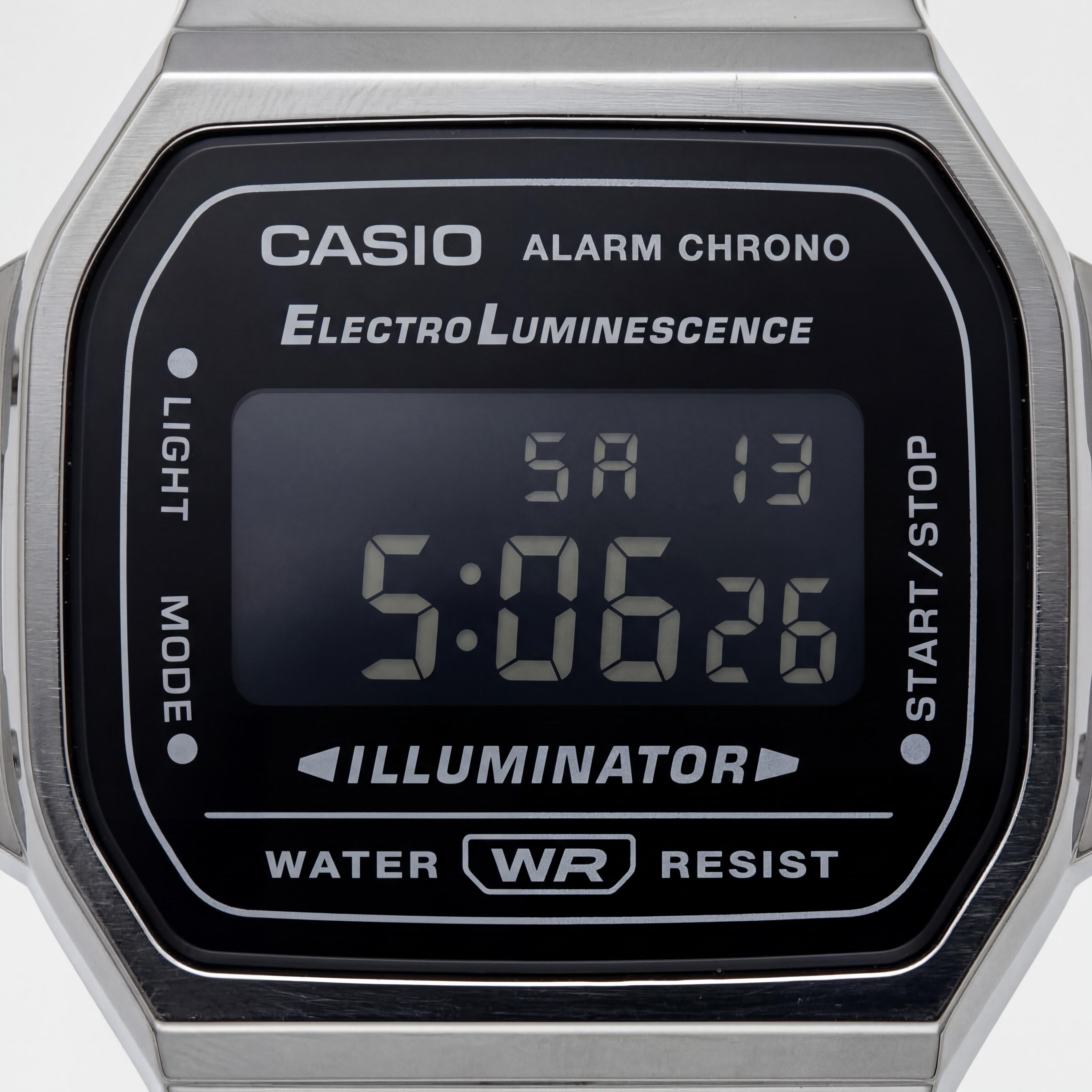 Casio A168WGG-1BDF Men's Chronograph Watch, 38.6mm, Photo 2