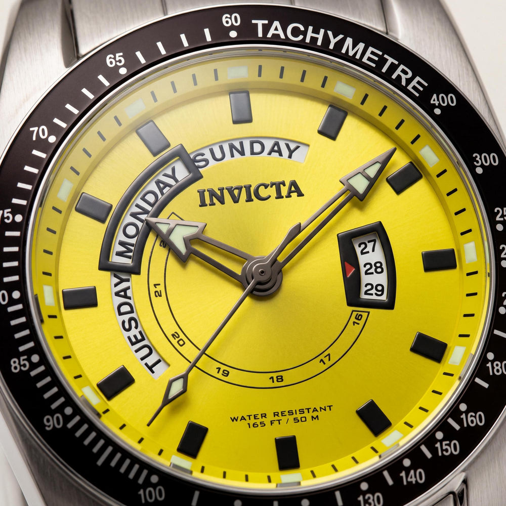Invicta 6319 Men's Silver Yellow Watch, 45mm