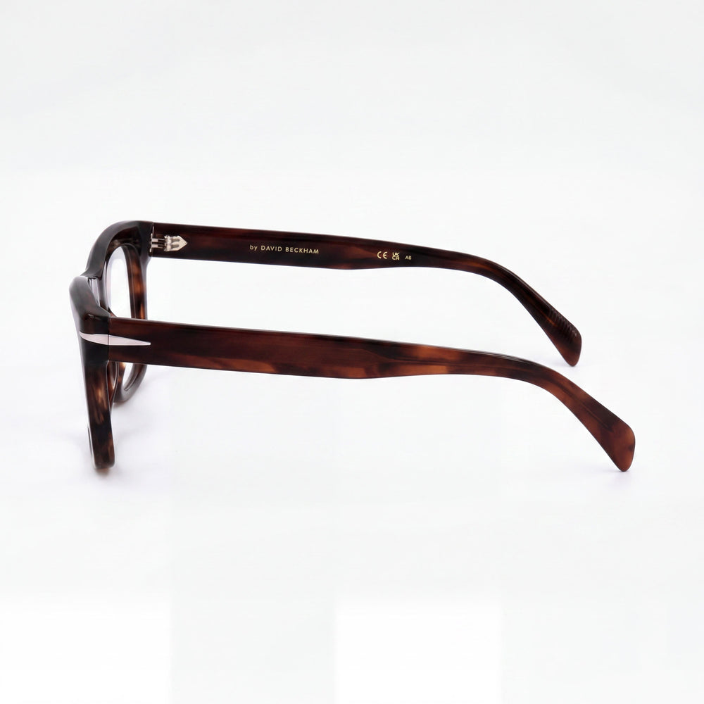 David Beckham Db 7105 Men's Casual Plastic Frame Brown Horn Non-polarised Polycarbonate Lens Sunglasses 51mm