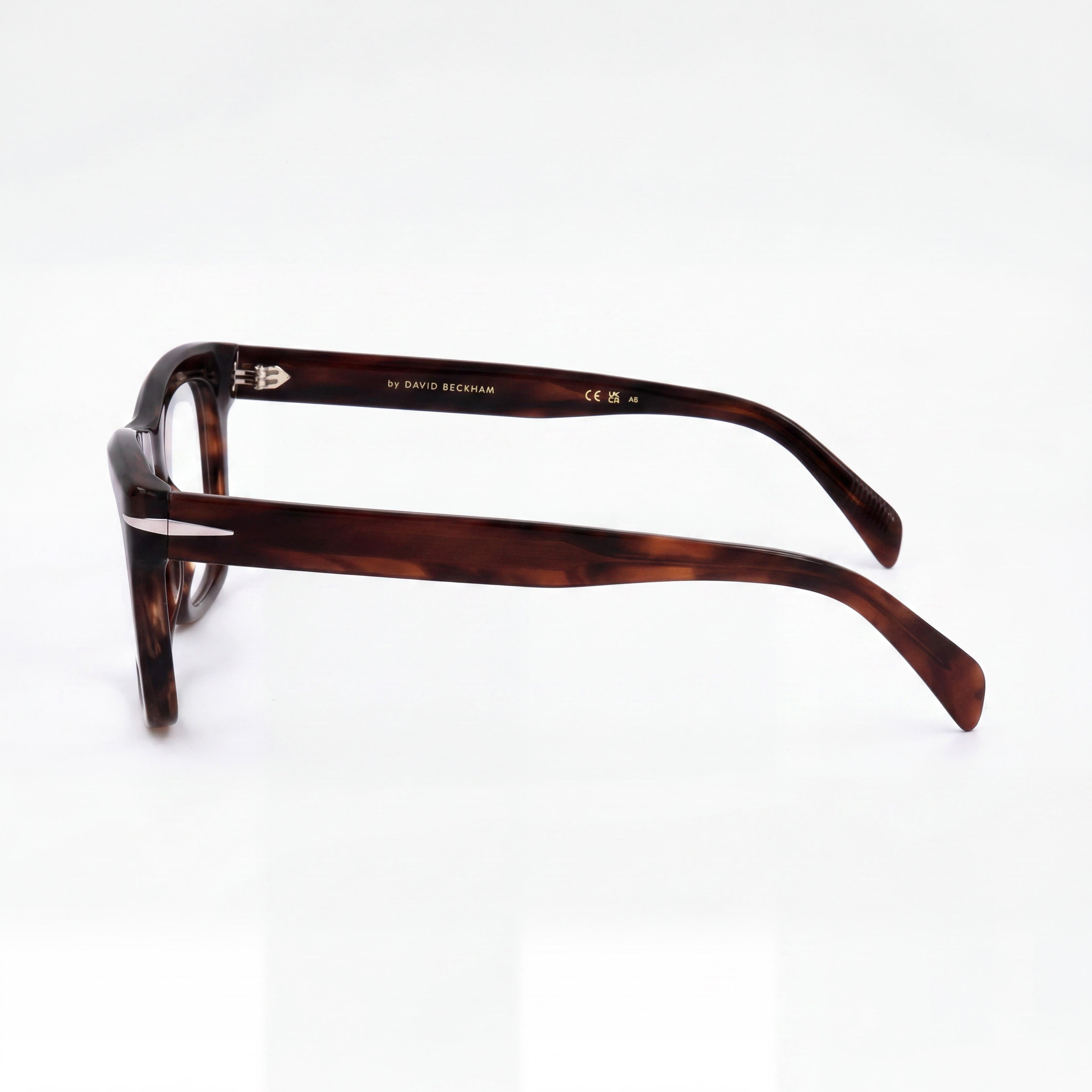 David Beckham Db 7105 Men's Casual Plastic Frame Brown Horn Non-polarised Polycarbonate Lens Sunglasses 51mm, Photo 3