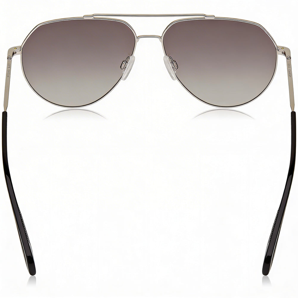 rag & bone Modern Unisex Palladium Stainless Steel Frame Sunglasses with UV Protection Lenses, 60mm