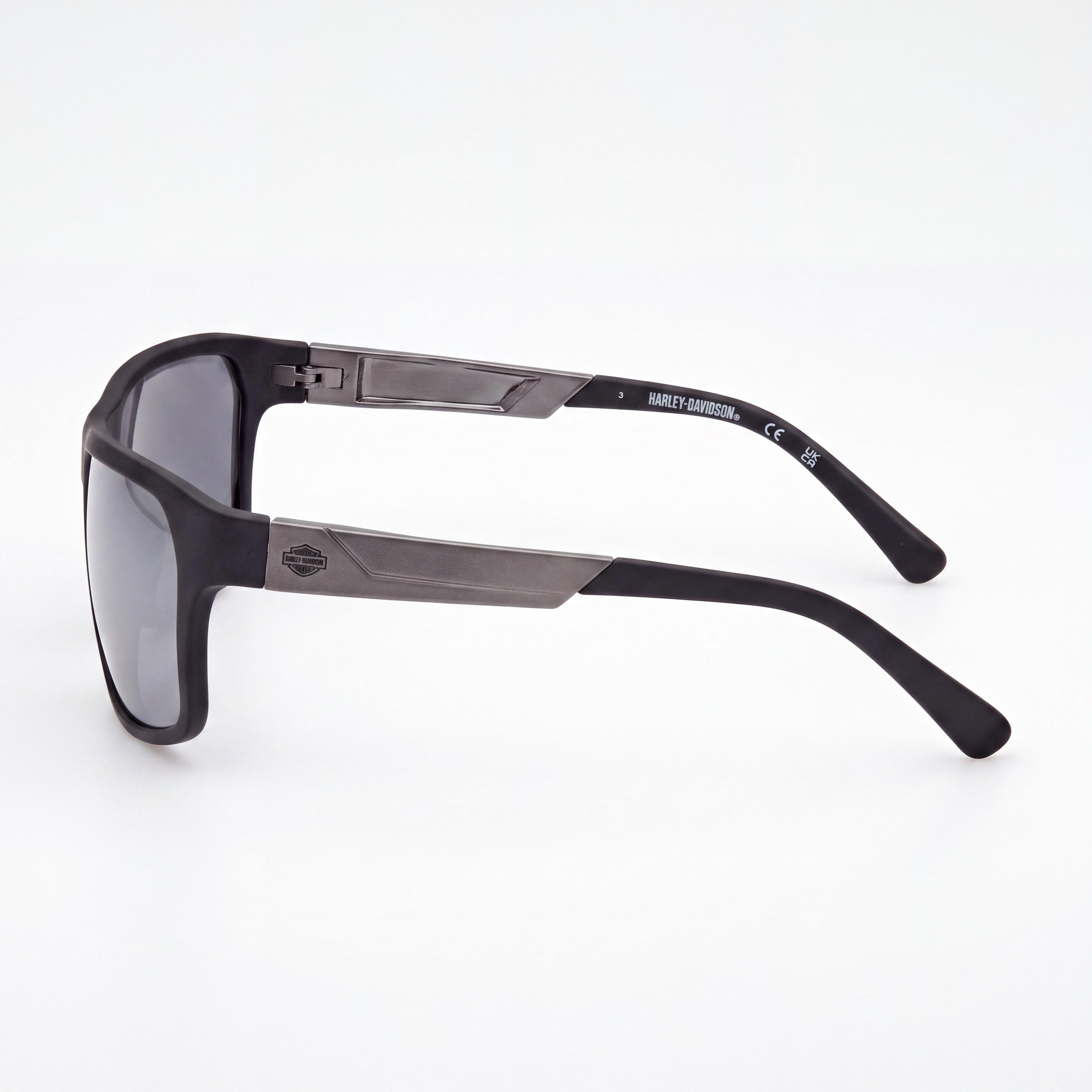 Harley-Davidson Hd00027 Unisex Matte Black Gunmetal Plastic Multicolor Non-Polarized Eyewear 61-16-125mm, Photo 2