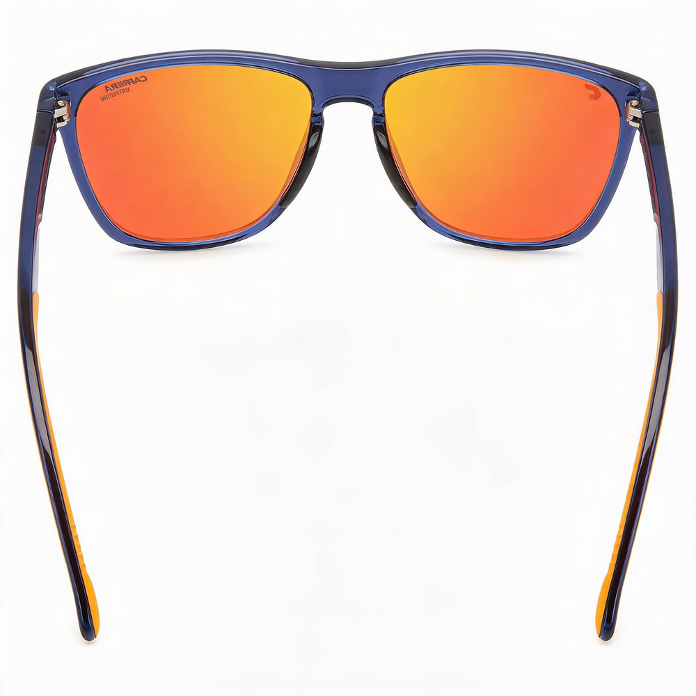 Carrera Classic Unisex Blue Orange Frame Blue Lens Injection Propionate Sunglasses UV Protection 56mm