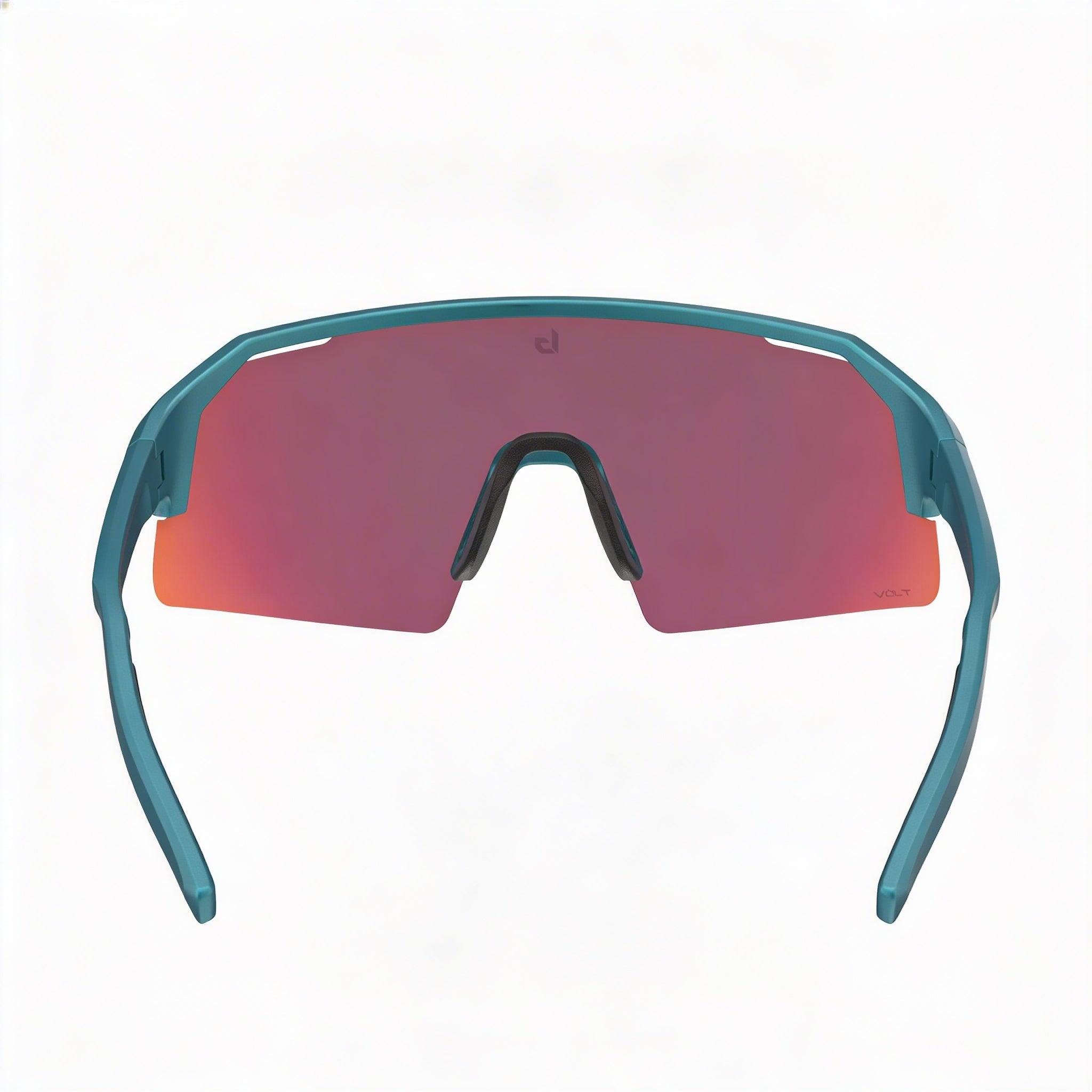 bollé Half Rim Shield Unisex Sunglasses, Creator Teal Metallic, Volt Ruby Polycarbonate, UV Protection, 140mm, Photo 5