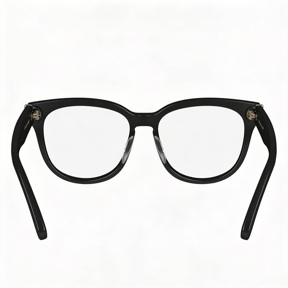 Gafas de sol Longchamp modernas para mujer, montura de acetato multicolor con lentes negras, 52 mm