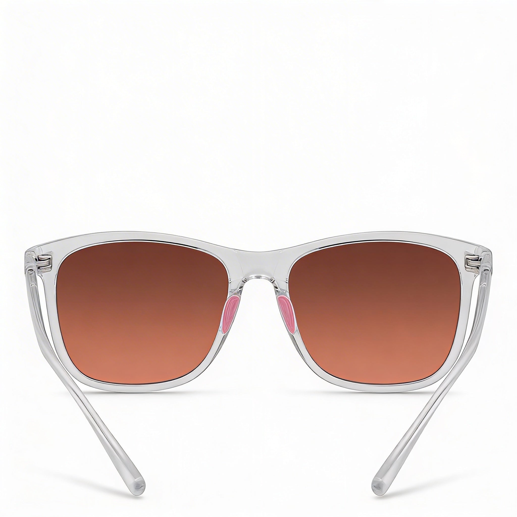 Nike Passage Ev1199 Unisex Plastic Non-Polarized UV Sunglasses, Crystal Clear Brown Peach, Brown Gradient Copper Flash, 55-18-145, Photo 3
