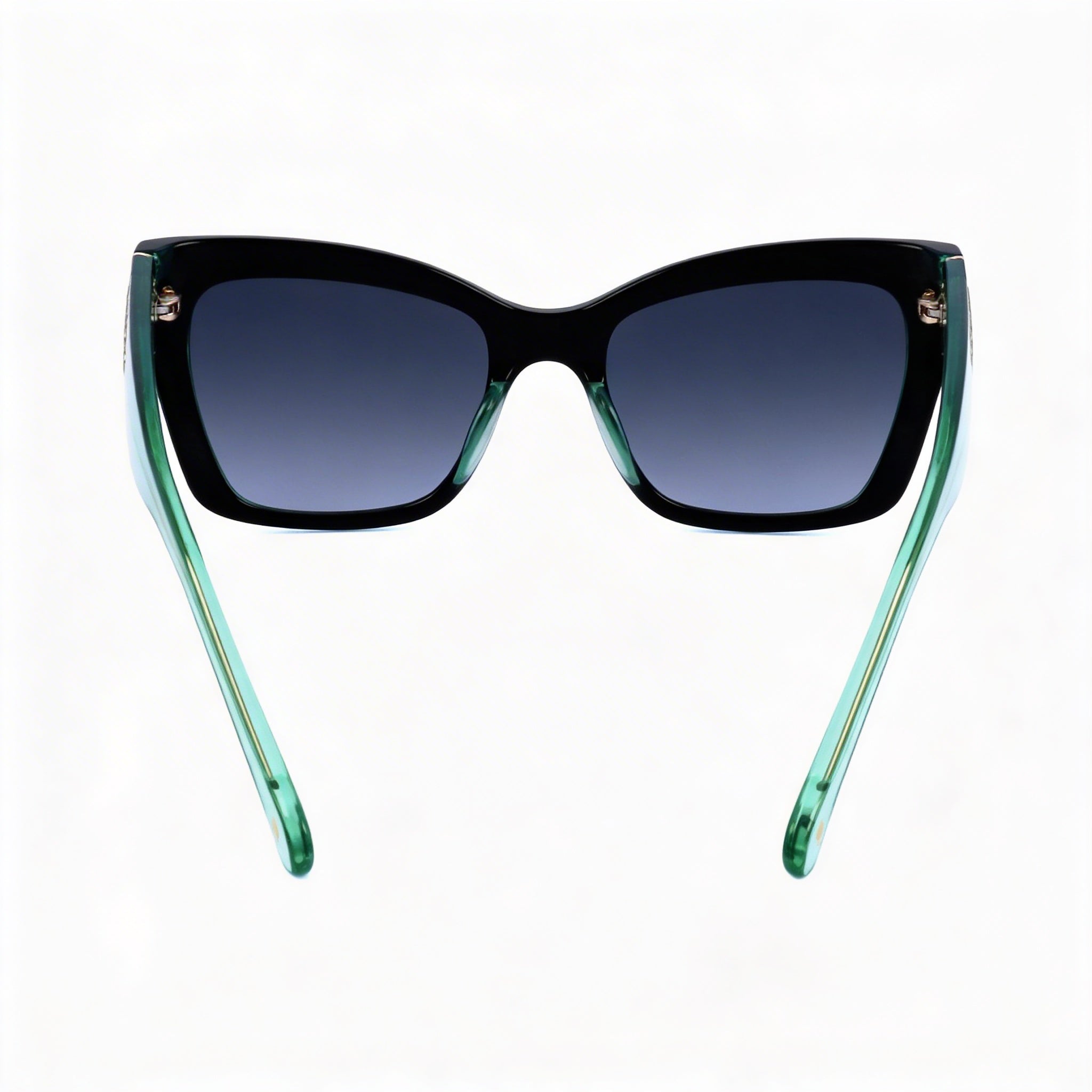 kate spade new york Valeria/S Gafas de sol de mujer negras de acetato con protección UV y lentes degradadas grises 53 mm, Photo 2