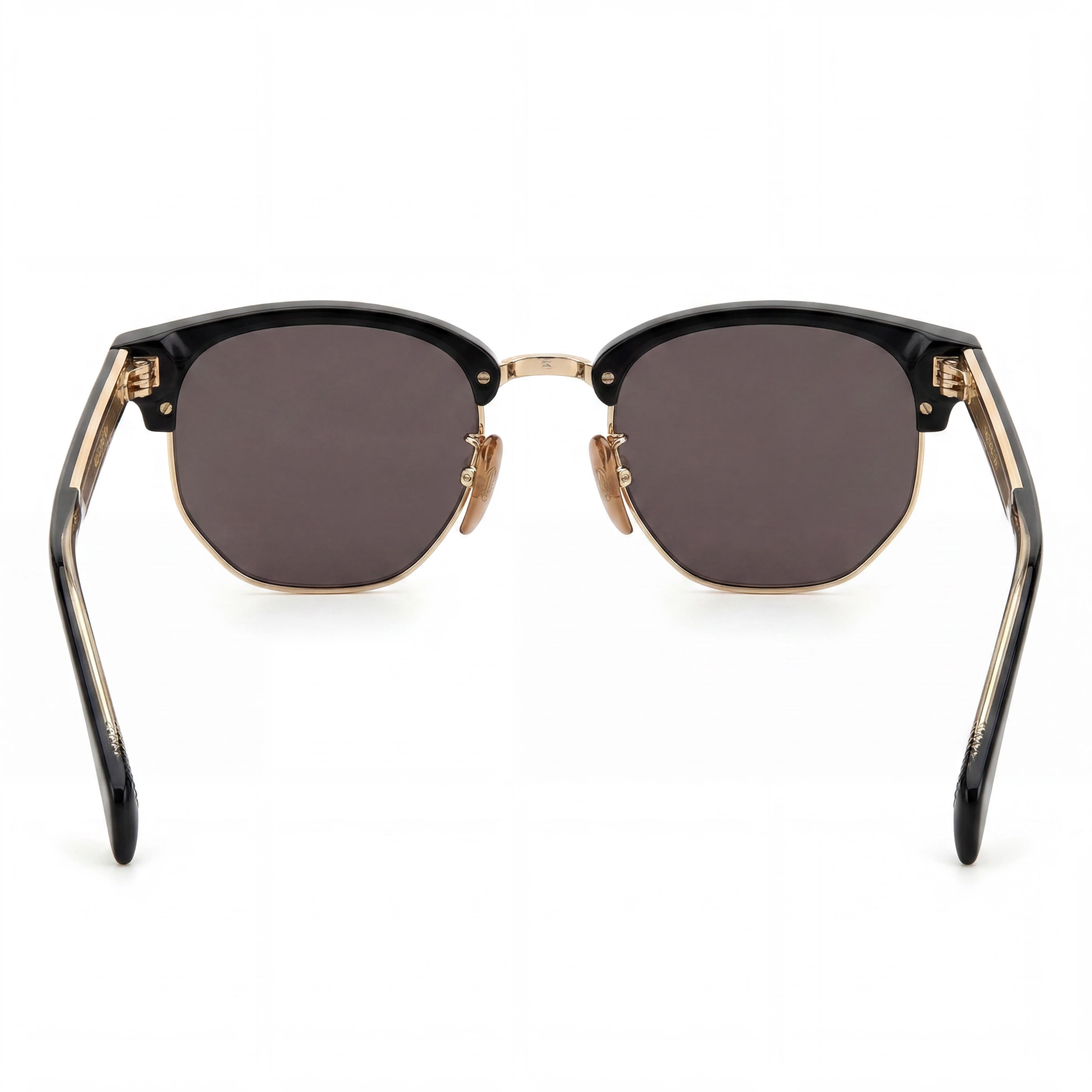 Gafas de sol Beckham Db 1002/S cuadradas para hombre con montura de poliamida negra y dorada y lentes de policarbonato - Ancho de lente de 51 mm, Photo 4